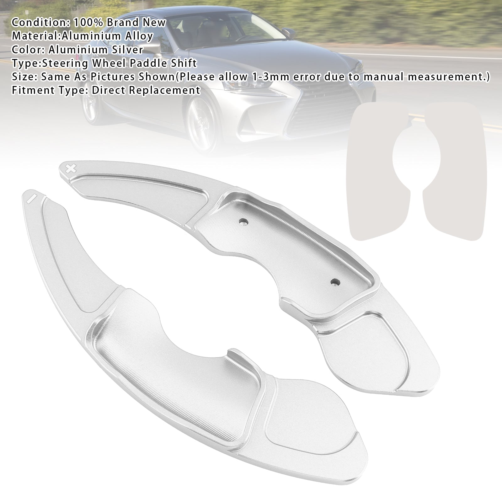 Extensions de palettes de changement de vitesse au volant pour Lexus IS RC RCF NX