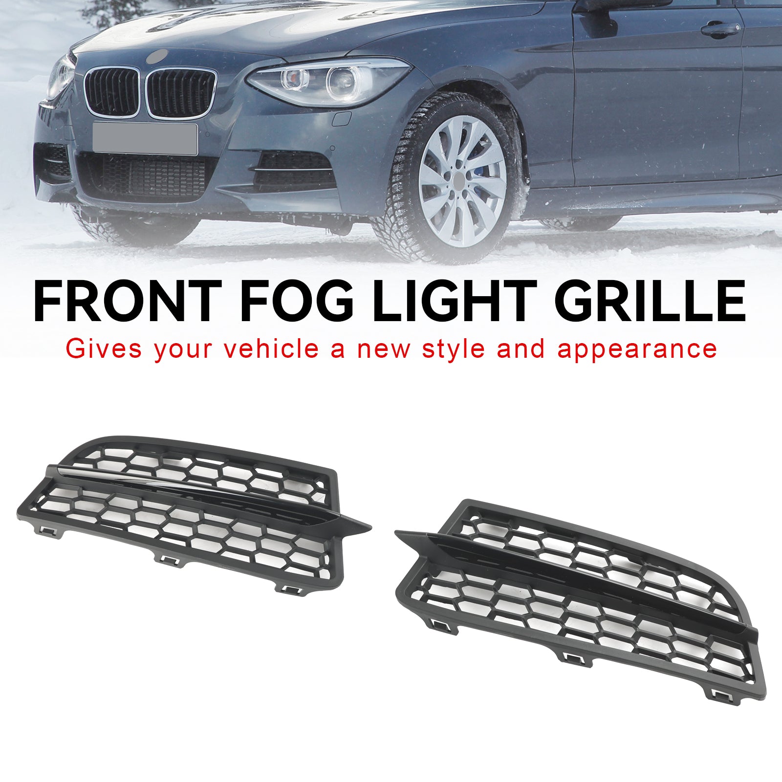 2 pezzi paraurti anteriore fendinebbia copertura lunetta griglia griglia per BMW F20 F21 2011-2015 M
