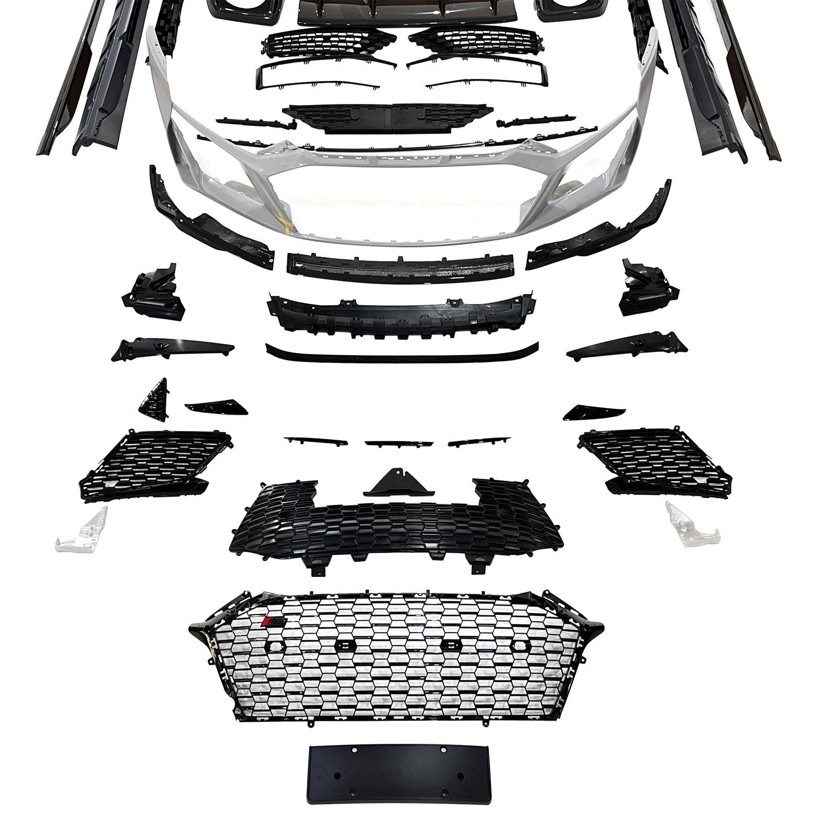 Kit carrosserie en fibre de carbone pour pare-chocs avant, compatible avec AUDI R8 4S 2016-2020 et 2021-2024.