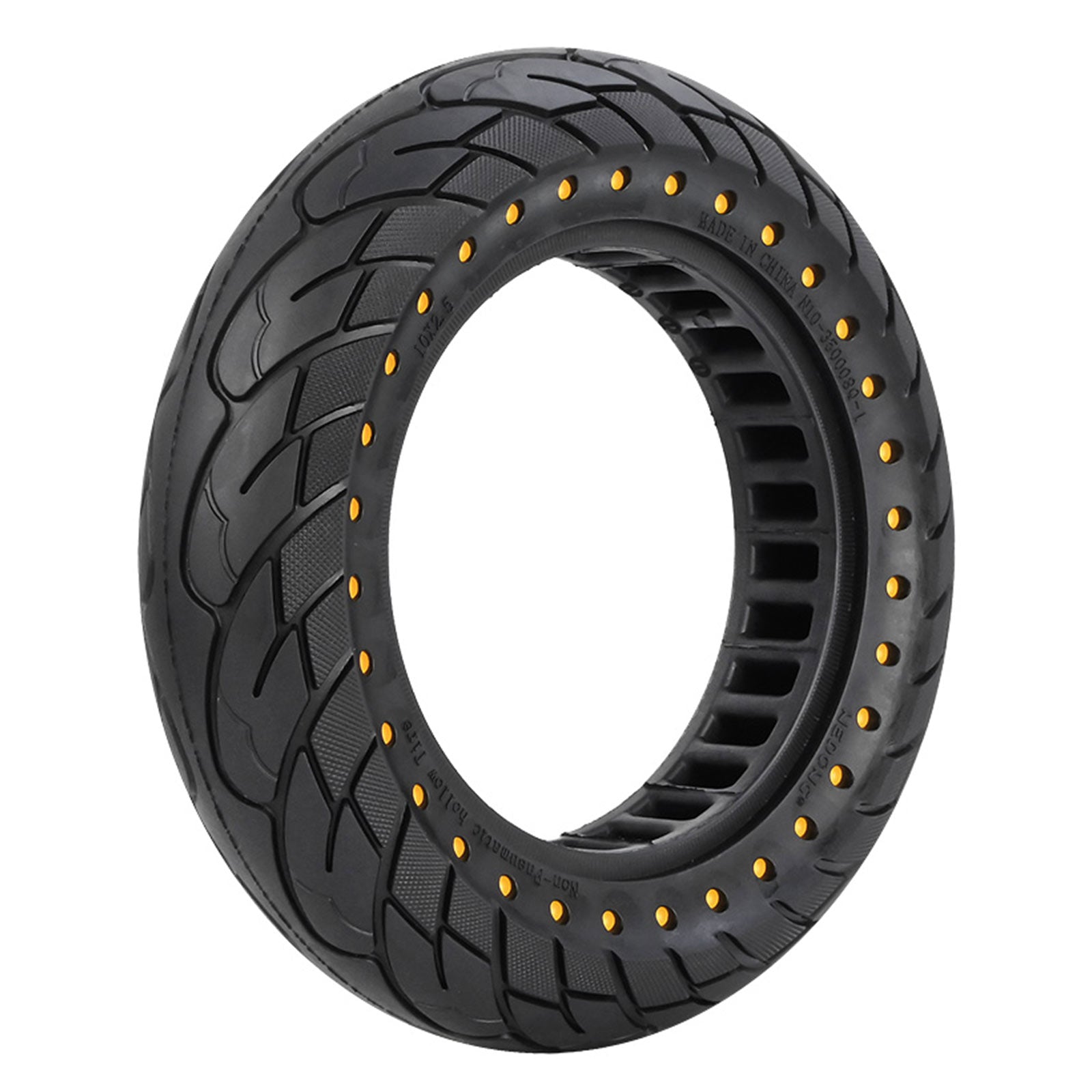 Neumático sólido de goma 10x2,5 60/70-6,5 para neumático de panal Ninebot Max G30 
