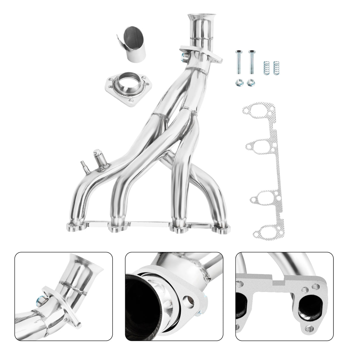 Exhaust Header pour VW Golf II III MK2 MK3 GTI Jetta 8V 1.8L 2.0L 1985-1998