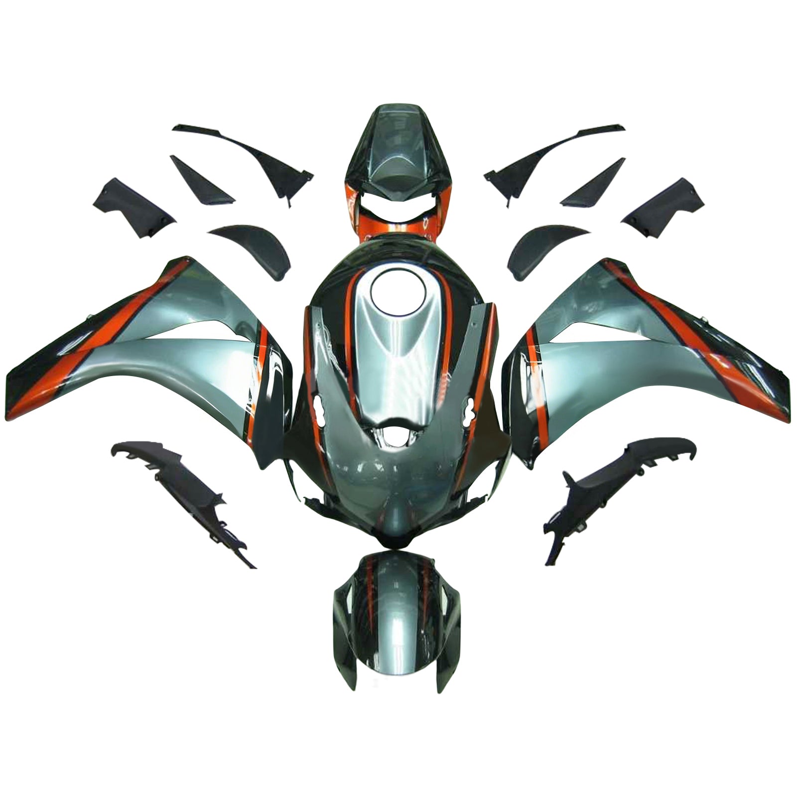Kit de carénage injecté en plastique ABS pour Honda CBR1000RR 2008-2011