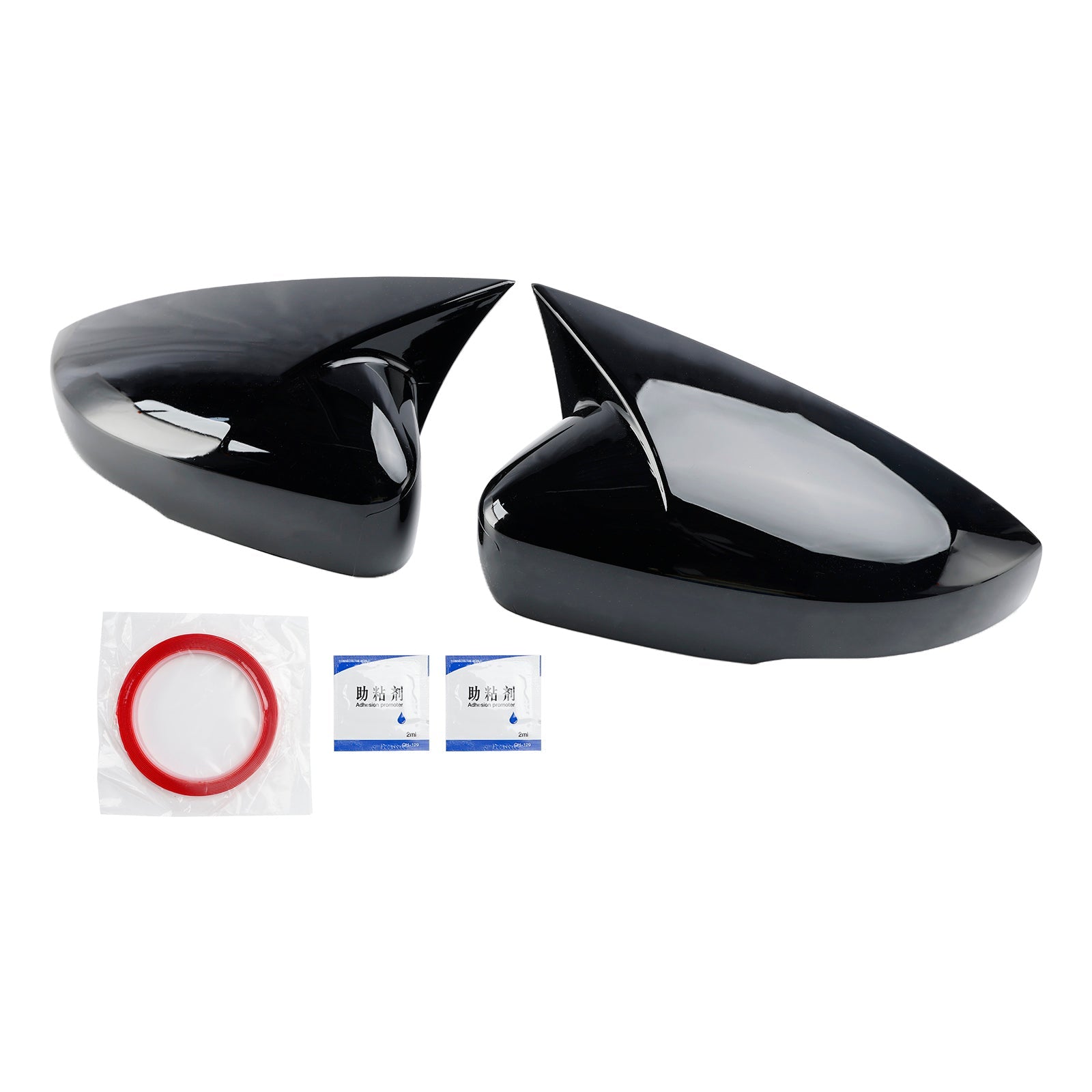 2009-2017 VW Polo MK5 Gloss Black Wing Door Mirror Cover Caps Gauche + Droite