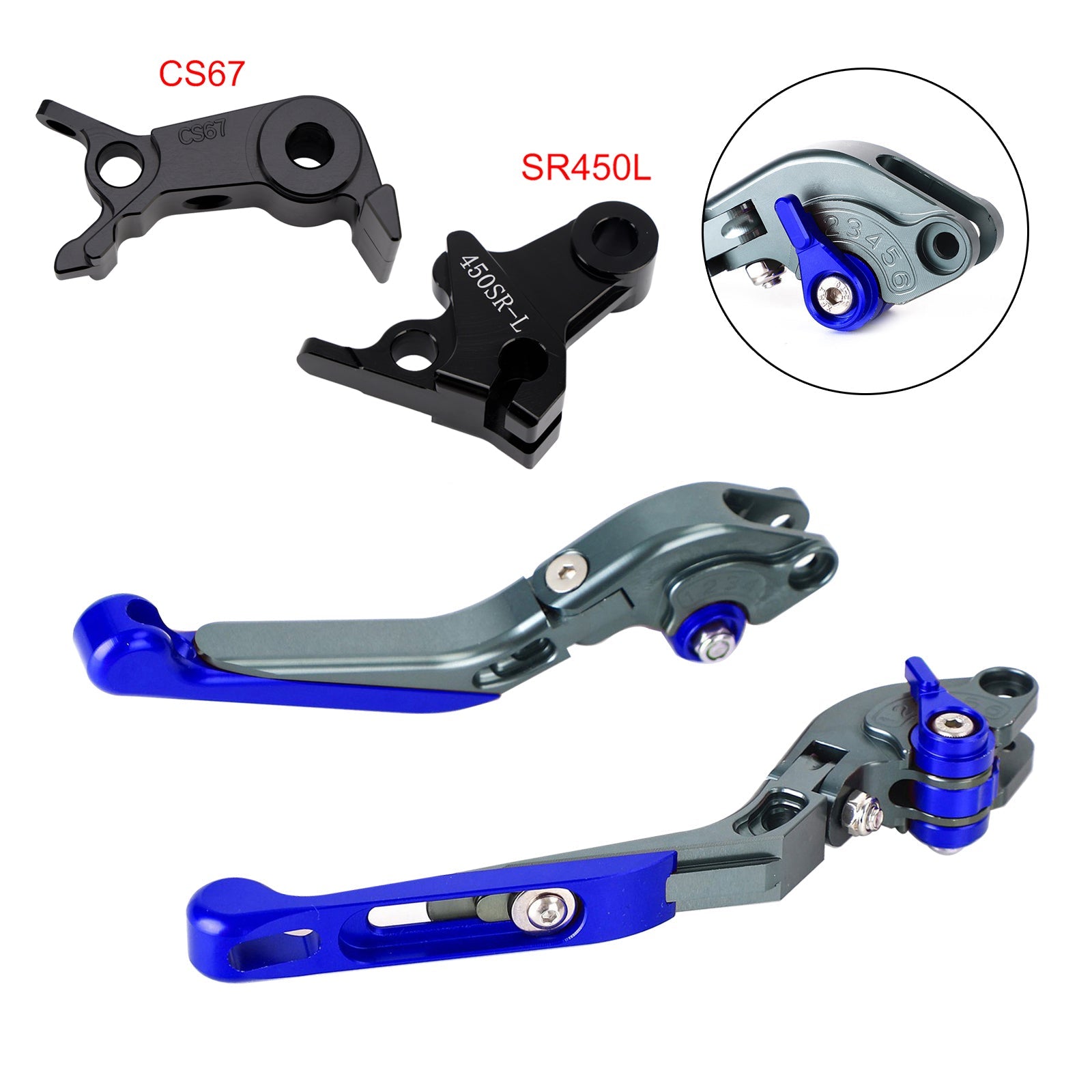 Levier de frein et d'embrayage réglable compatible avec VOGE DS900X 900DSX 2024-2026