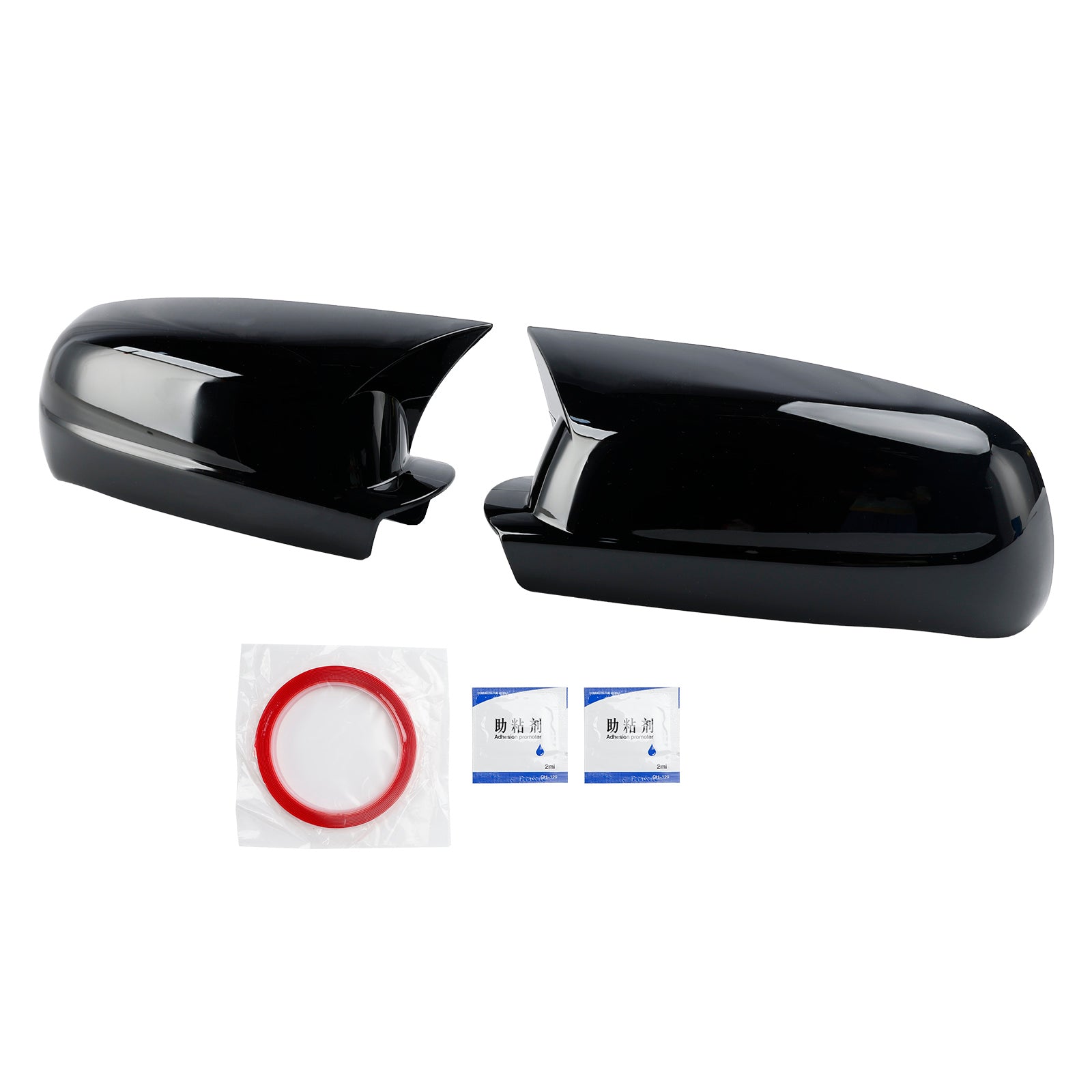 1998-2004 VW Golf Mk4 Gloss Black Wing Door Mirror Cover Caps Gauche + Droite 3B0857537B