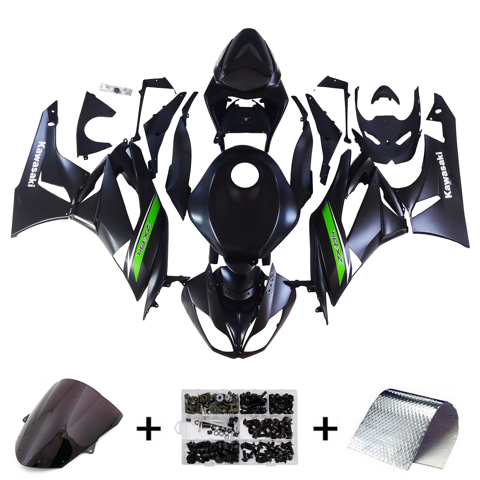 ABS plastični komplet za Kawasaki ZX6R 636 2009-2012