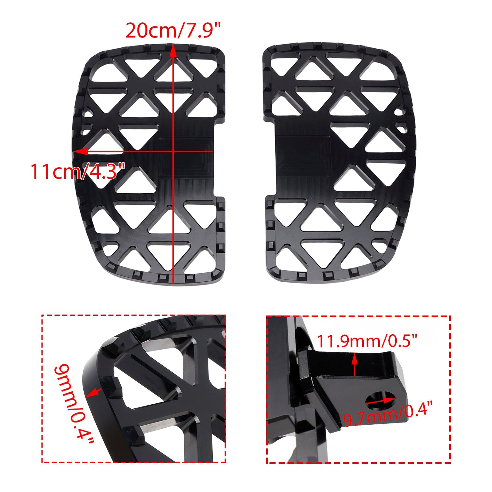 Repose-pieds avant pour BMW R18 / R18B / R18 Classic 2020-2024