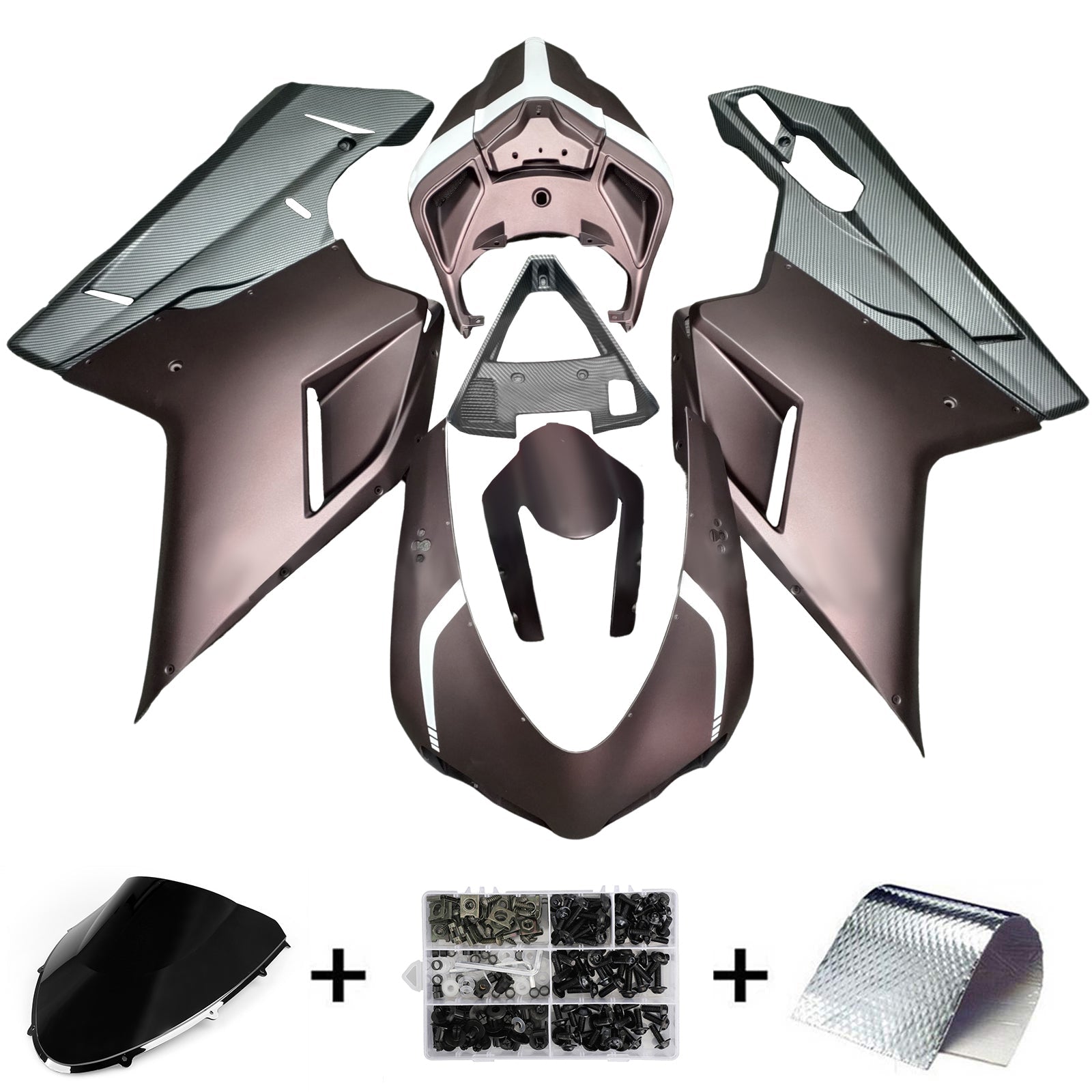 Kit de carénage ABS pour Ducati 1098 1198 848 2007-2011
