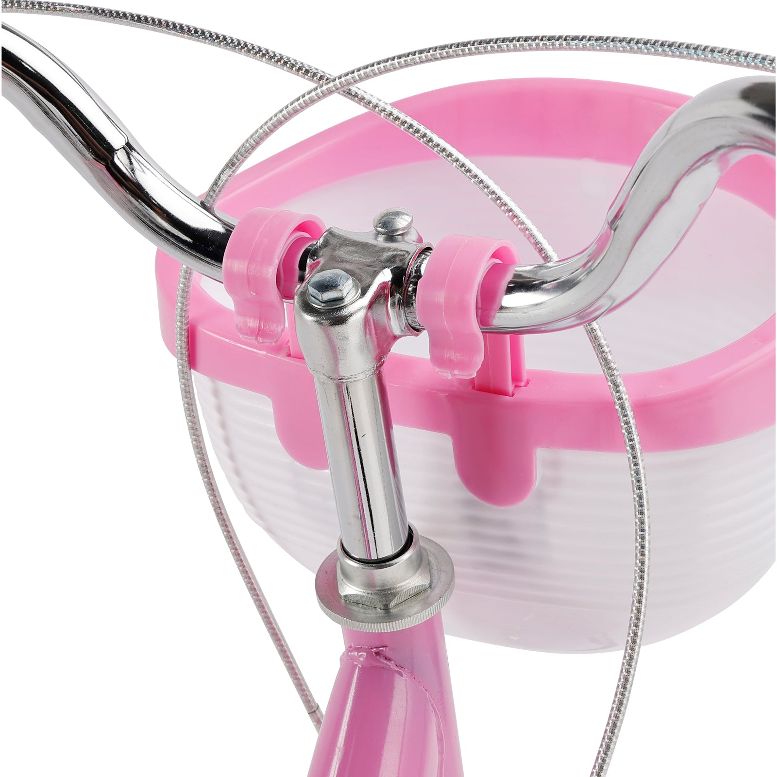 Bicicleta de princesa evolutiva de 18 pulgadas - Manejo ajustable y silla de montar - rosa y morado - Garantía