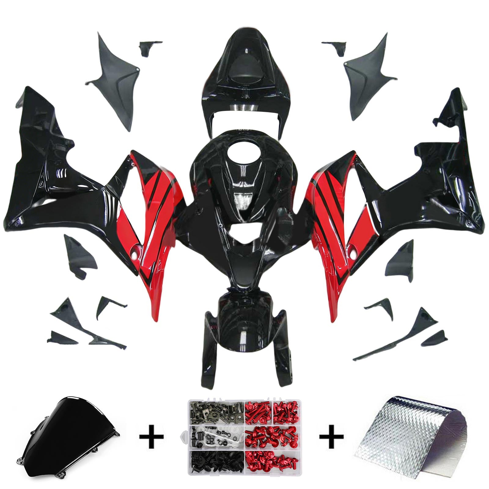 Kit de carénage par injection, carrosserie en plastique ABS pour Honda CBR600RR 2007-2008 F5