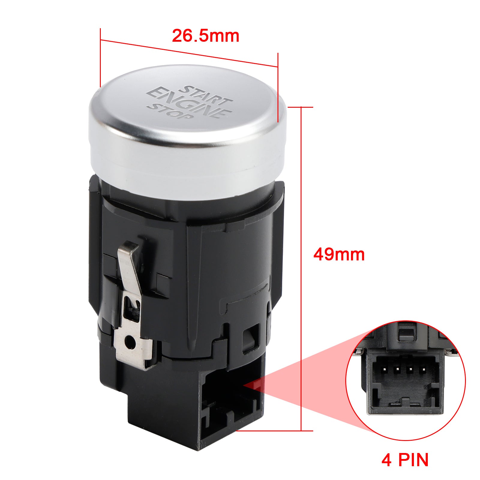 2013-2017 VW Volkswagen Golf &amp; GTI &amp; e-Golf &amp; Golf Sportwagen démarrage arrêt bouton de commutation d'allumage 5GG959839 pour