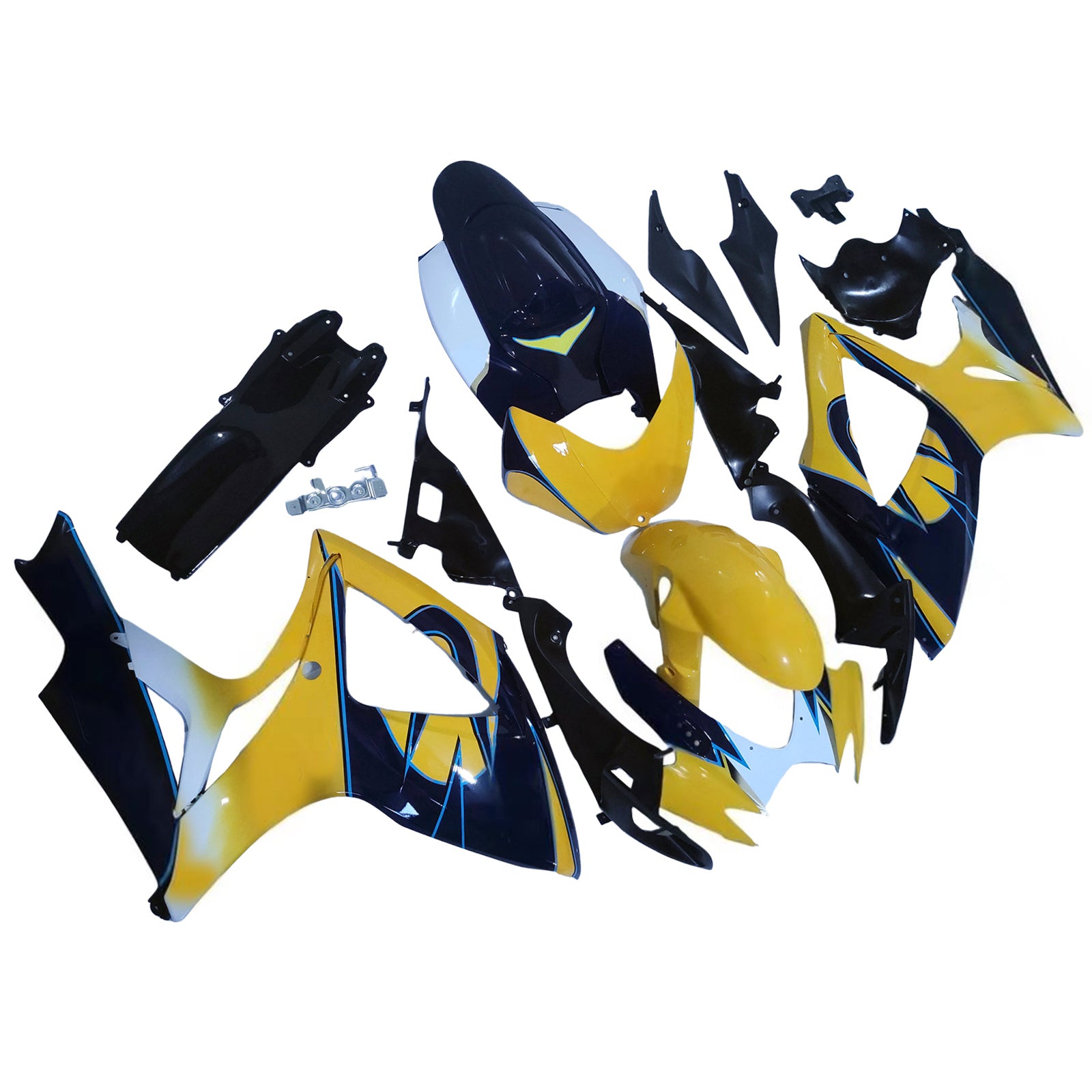 Kit de carénage par injection, carrosserie en plastique ABS, compatible avec Suzuki GSXR 600/750 2006-2007