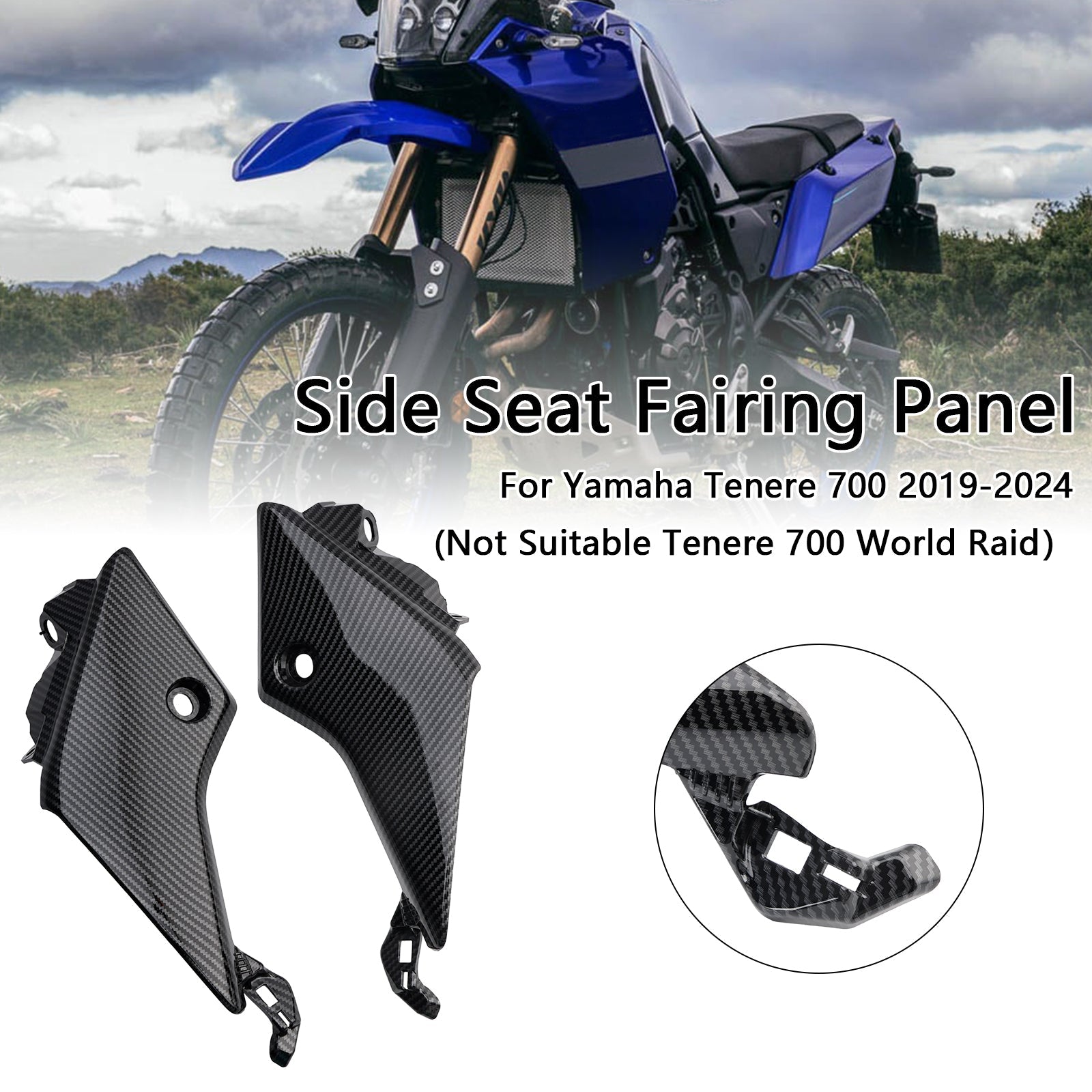 Panel lateral de asedio lateral para Yamaha Tenere 700 2019-2024
