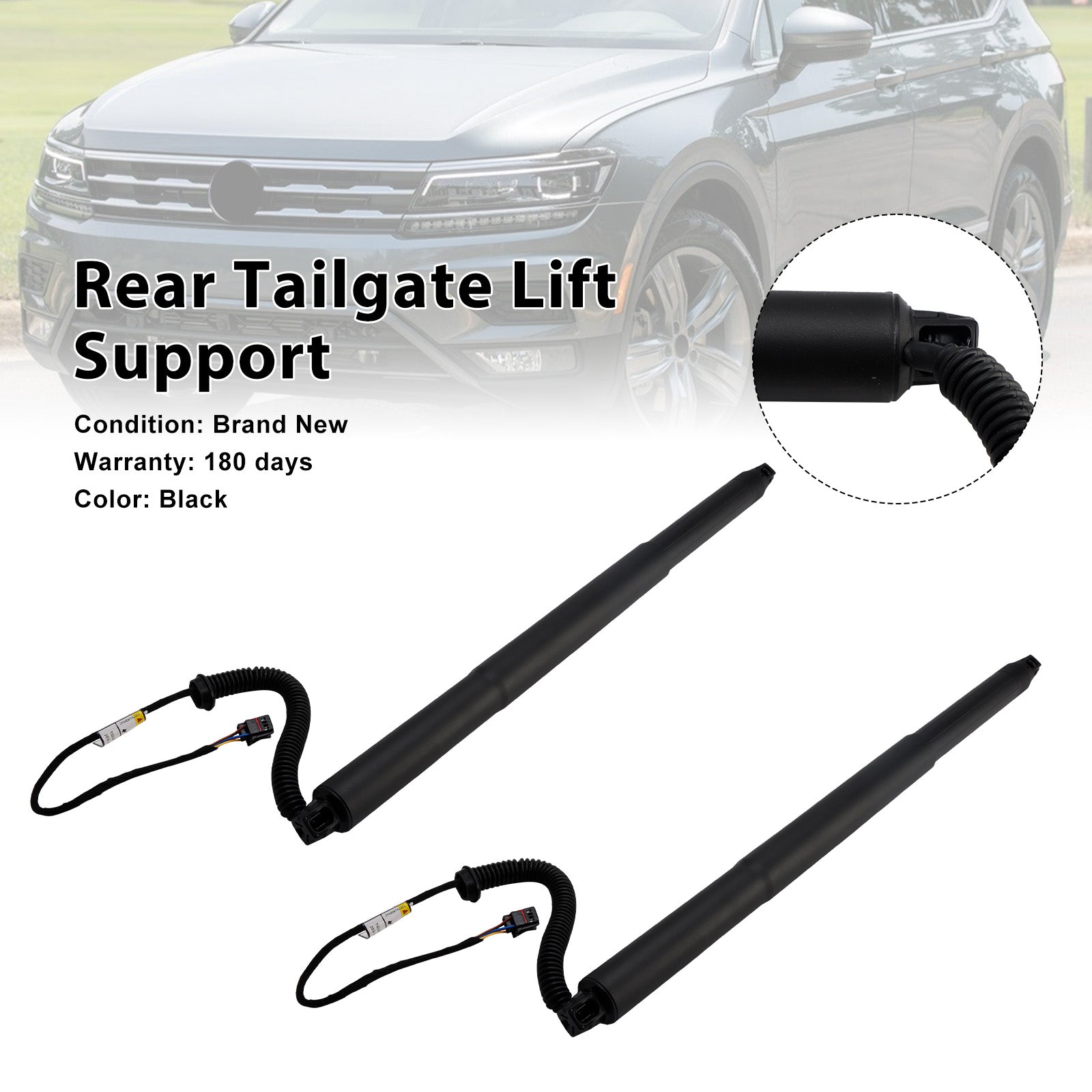 Vérin à gaz électrique de hayon arrière (2 pièces) pour VW Tiguan AD1 (2016-2019) NA827851A