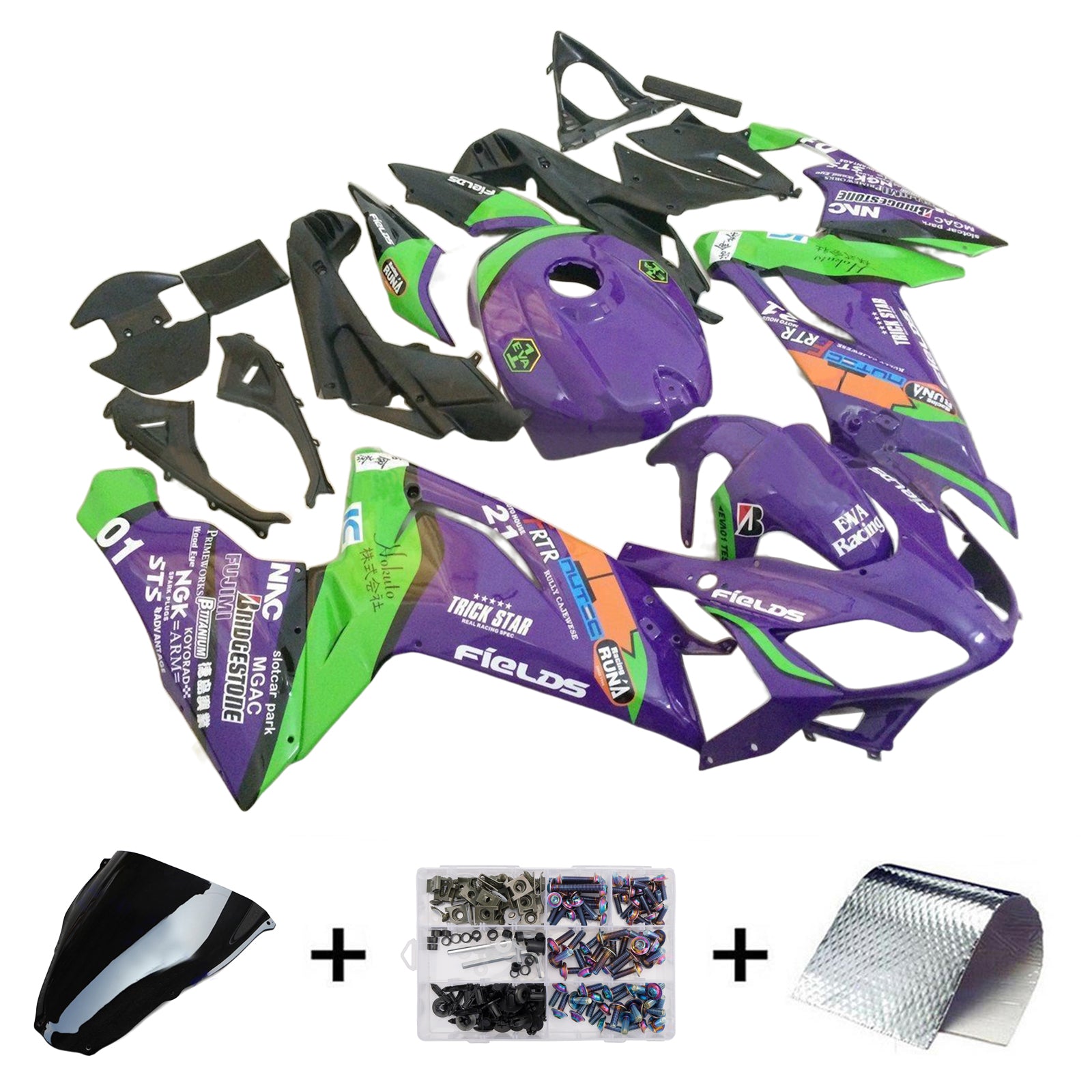 Injection Fairing Kit Bodywork Plastic ABS fit For Aprilia RS125 2006-2011