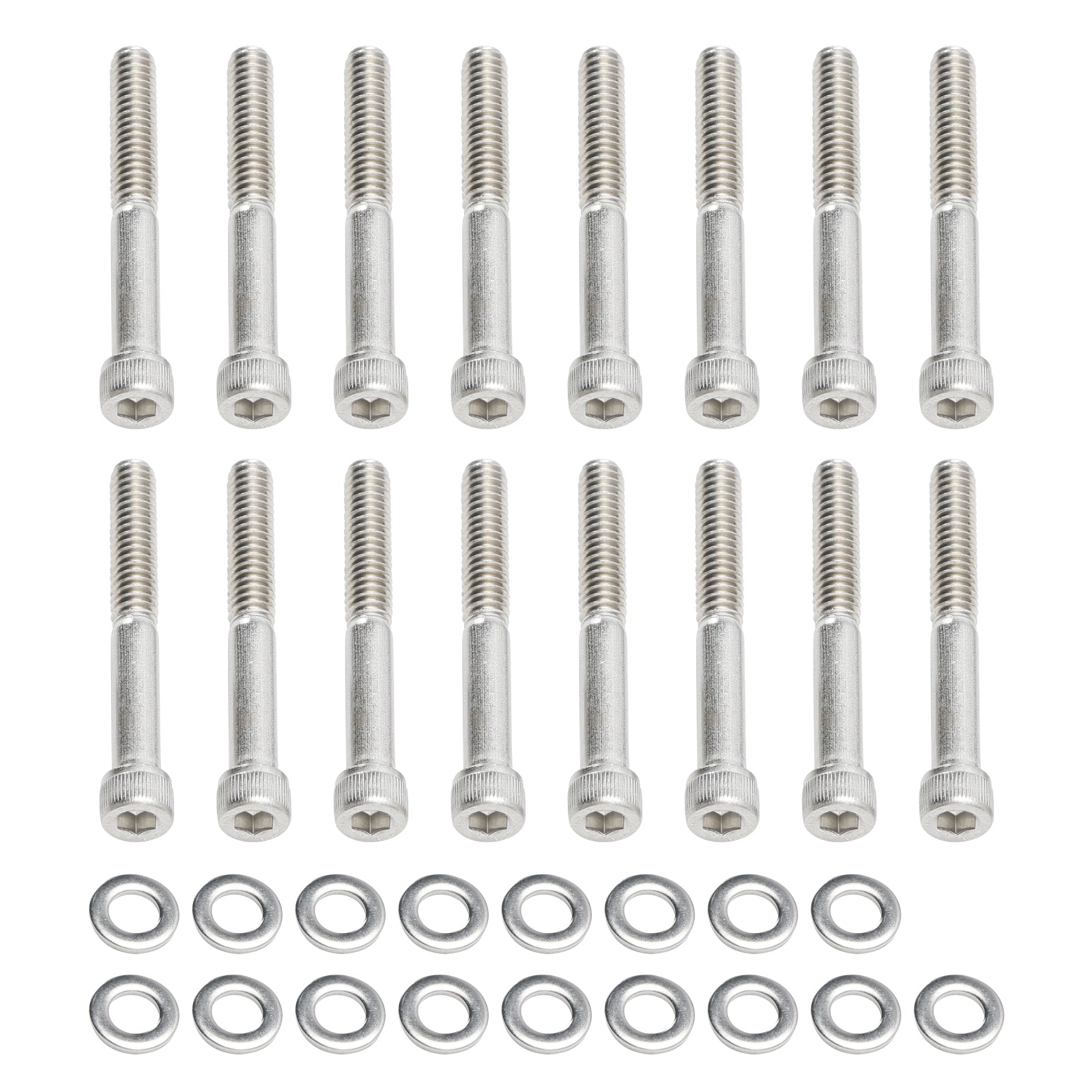 Kit de tornillos Allen UNC de acero inoxidable de 59 piezas para cubiertas de motor para Sportster XL 2004 en adelante