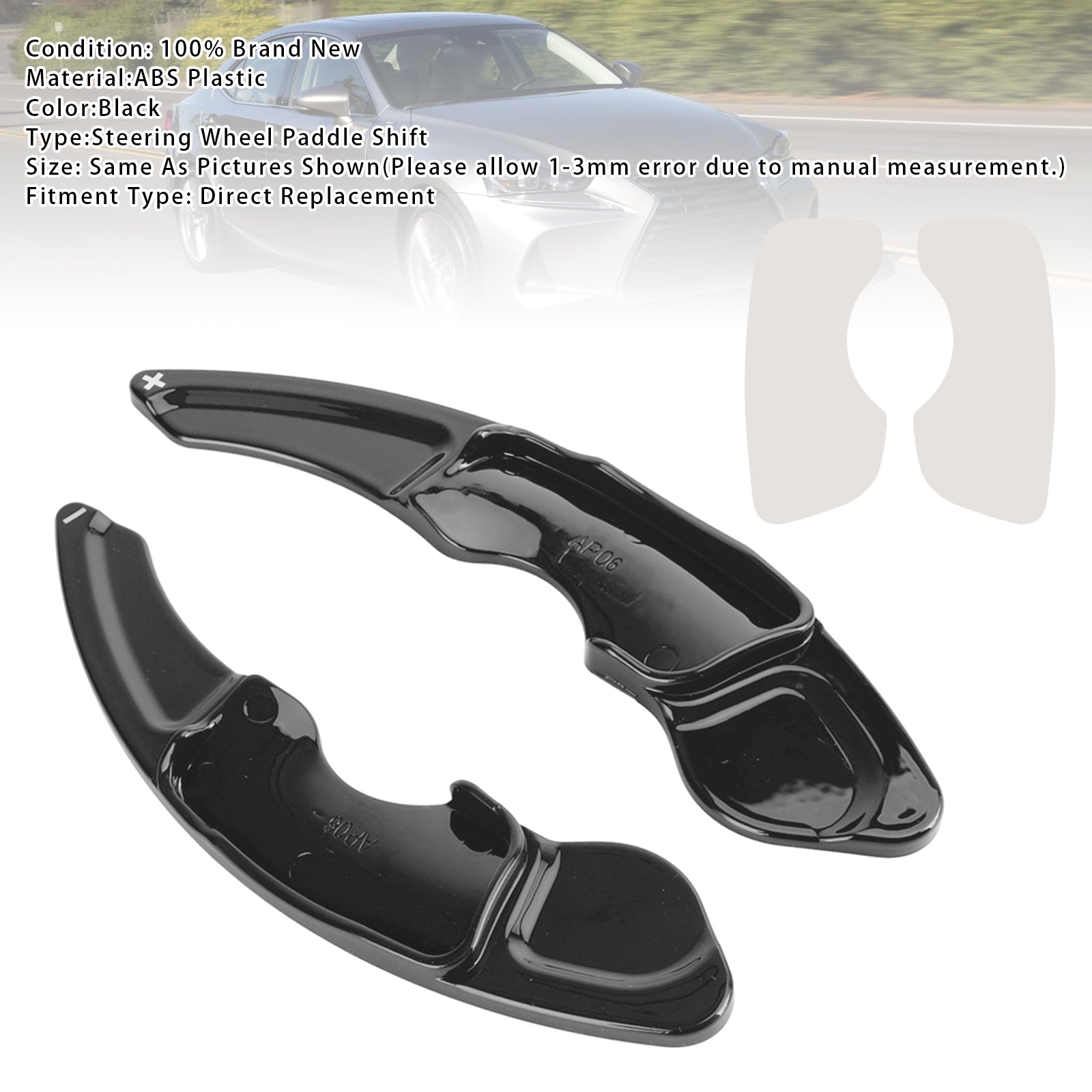 Extensions de palettes de changement de vitesse au volant pour Lexus IS RC RCF NX