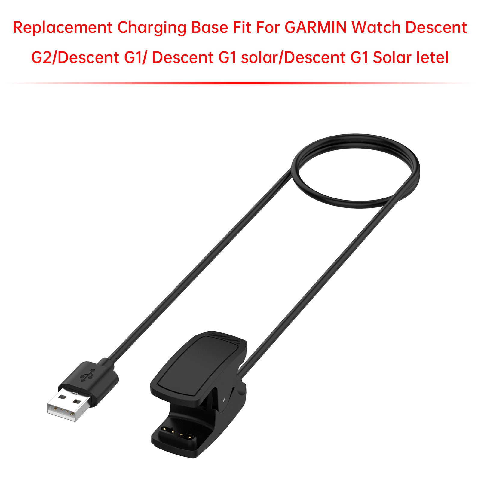 Adaptateur de câble de charge de remplacement pour Garmin Watch Descent G2/G1
