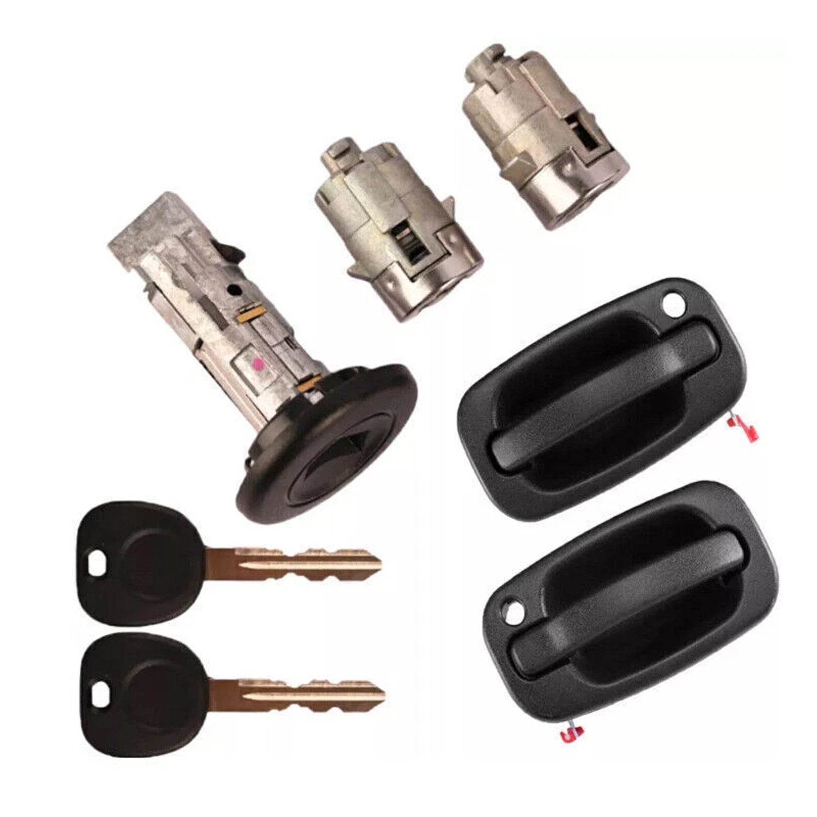 Oven ulkokahva, 2 oven lukkoa ja 2 avainta samat GM Chevylle 2001-2006