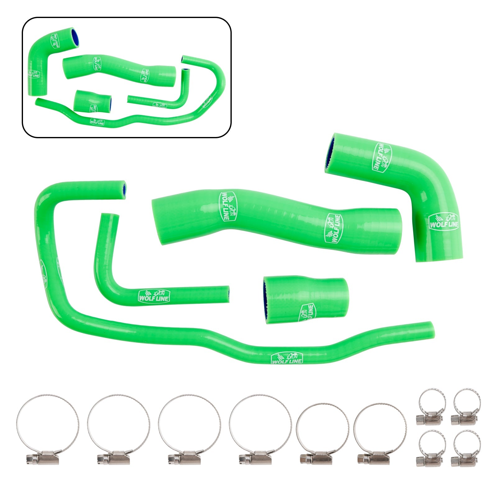 Kit de durites de refroidissement en silicone pour radiateur BMW S1000RR 2019-2023