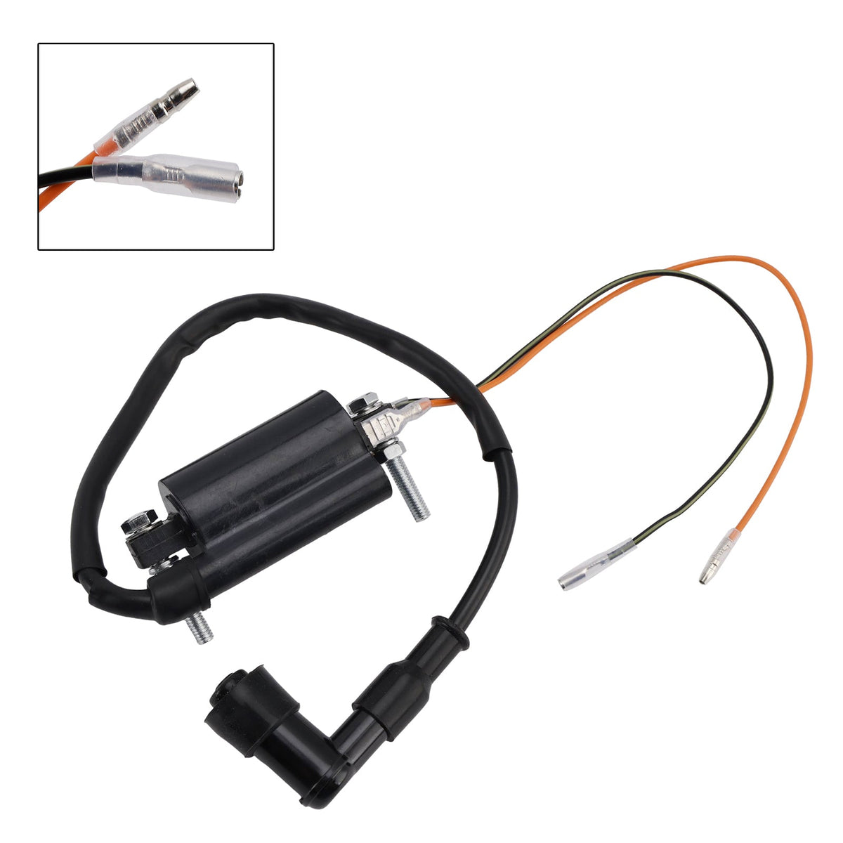 Bobine d'allumage 21121-1049 compatible avec Kawasaki KLF300 (1986-2006), KLT200 et KLT250 Prairie.