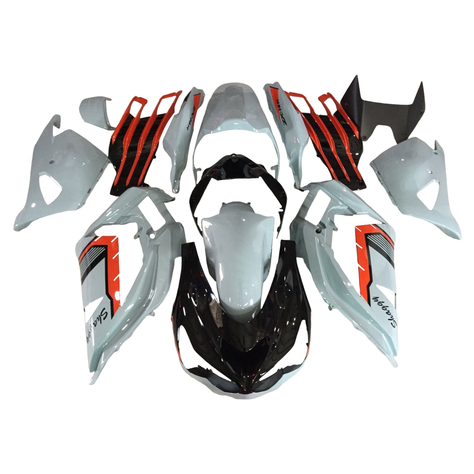 Kit de carénage par injection, carrosserie en plastique ABS pour Kawasaki ZX6R 636 2013-2018