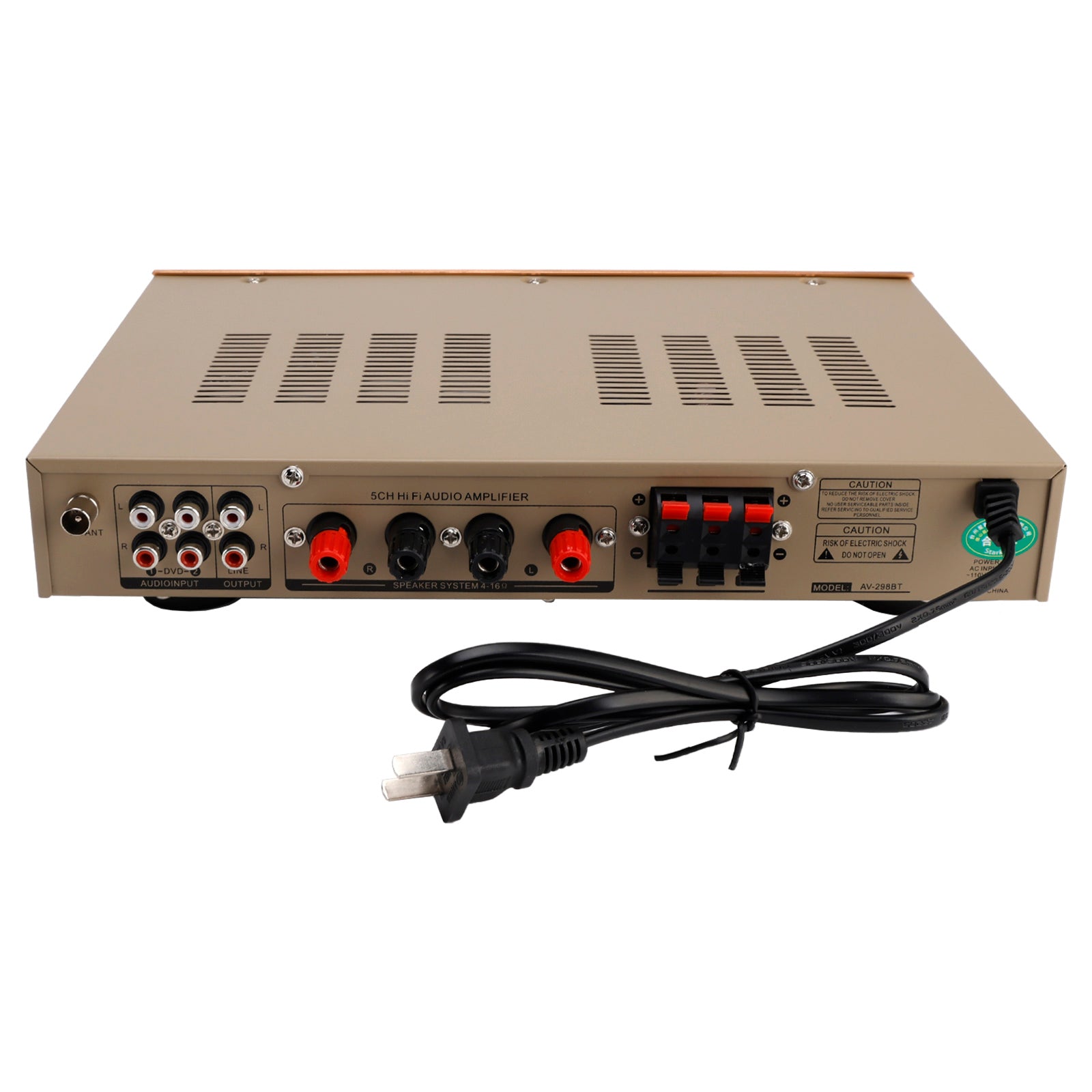2000W 5CH Power Amplificateurs Amplifier Hi-Fi stéréo AV Surround FM Home Cinéma