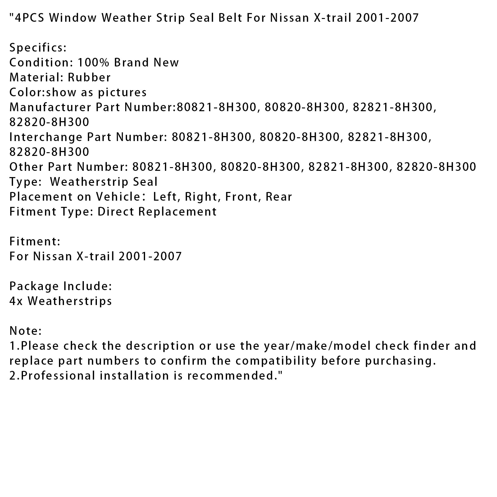 Nissan X-Trail 2001-2007 (4 habitaciones)