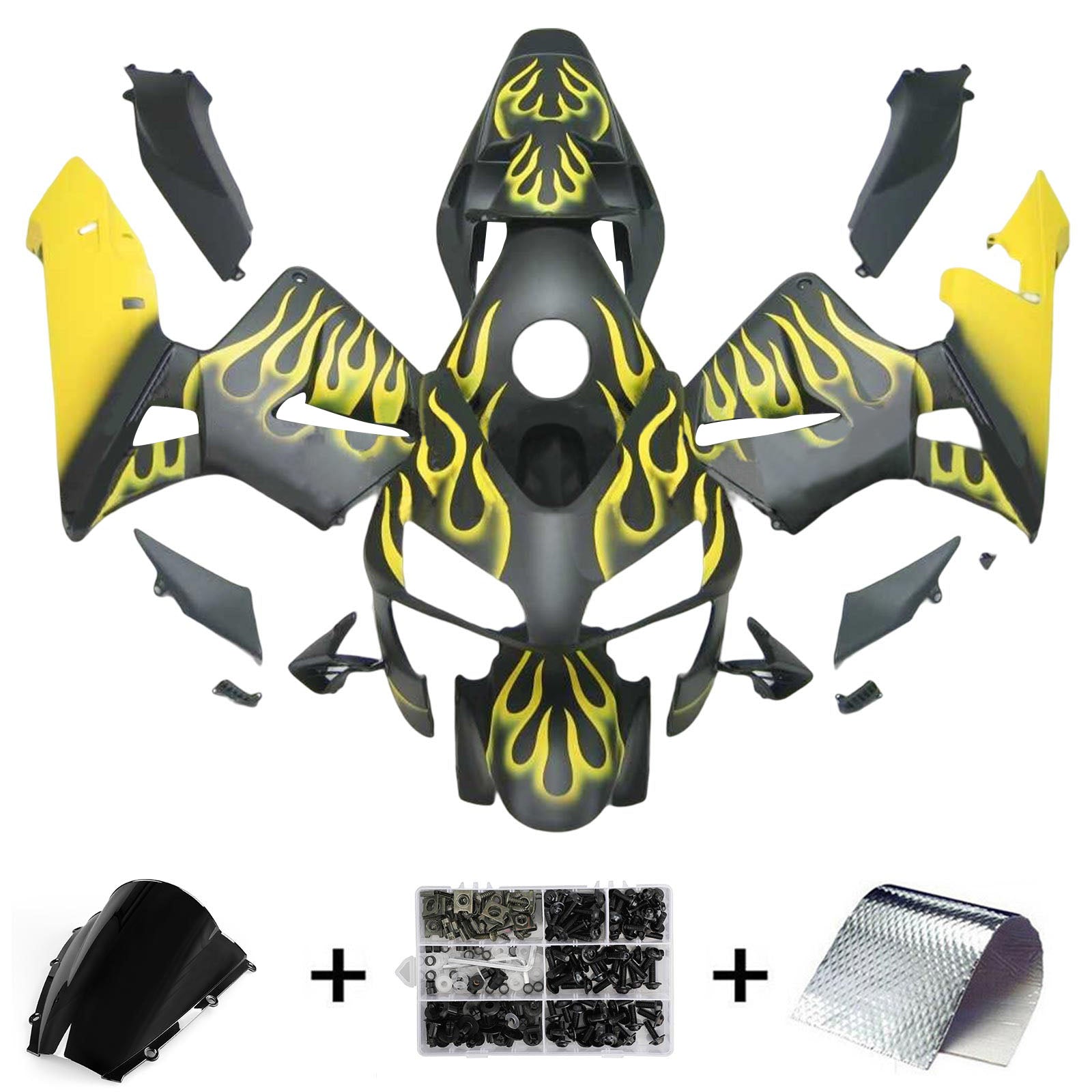 Kit de carénage par injection, carrosserie en plastique ABS pour Honda CBR600RR 2003-2004 F5