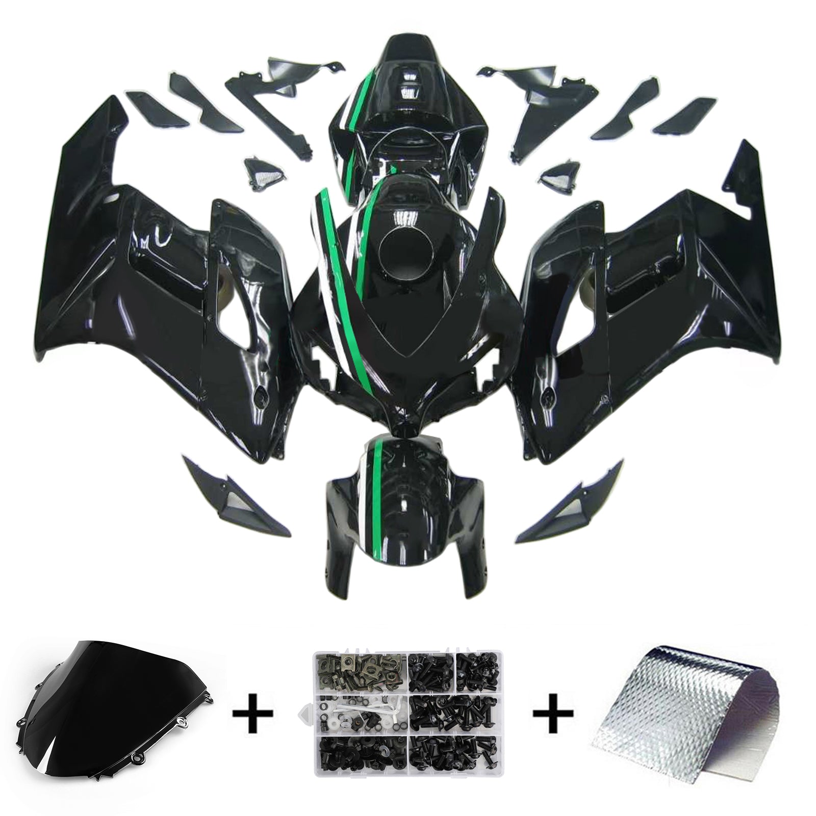 Kit de carenado de inyección, carrocería de plástico ABS para Honda CBR1000RR 2004-2005
