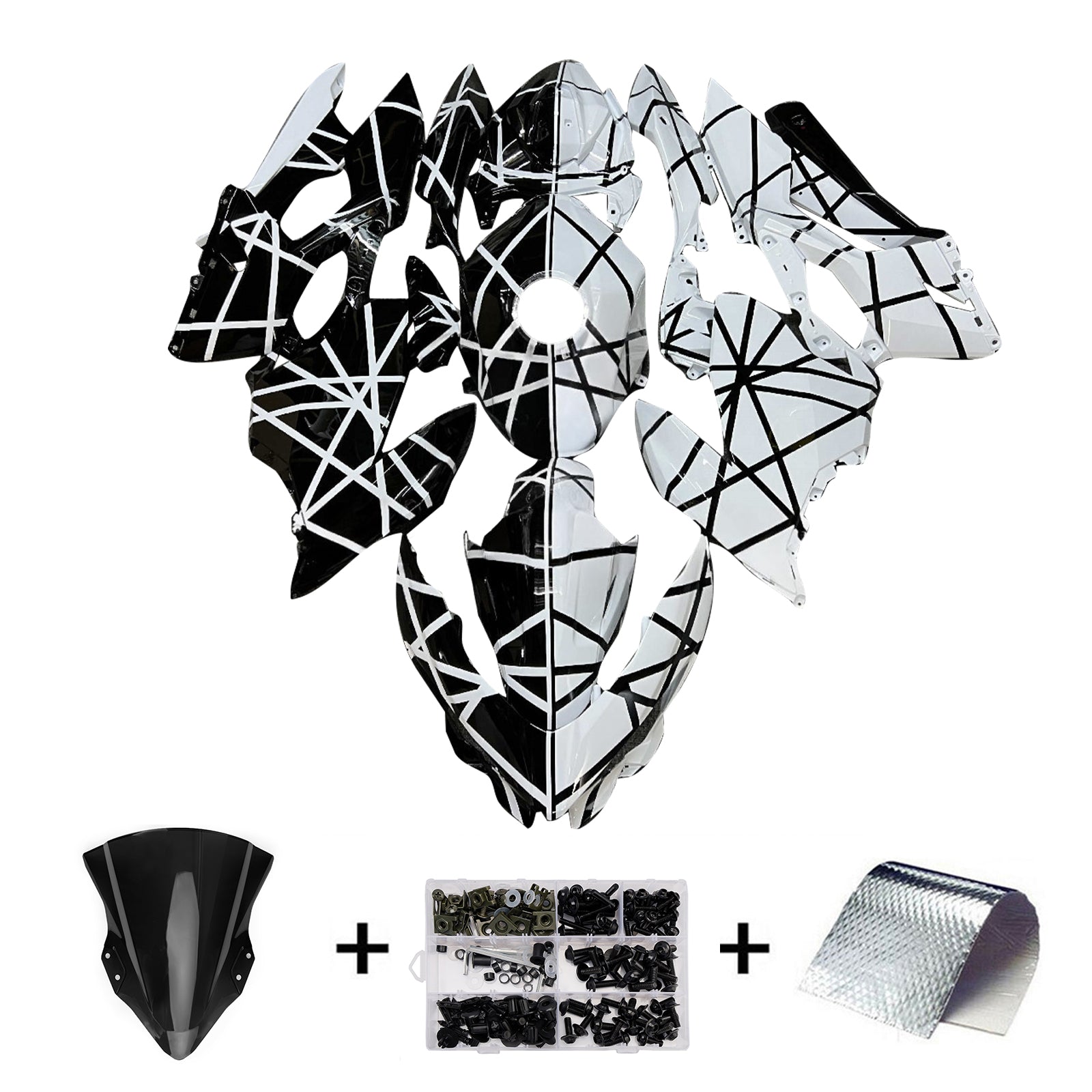 Injekcijski komplet, plastična karoserija ABS za Kawasaki EX400 ninja400 2018-2024