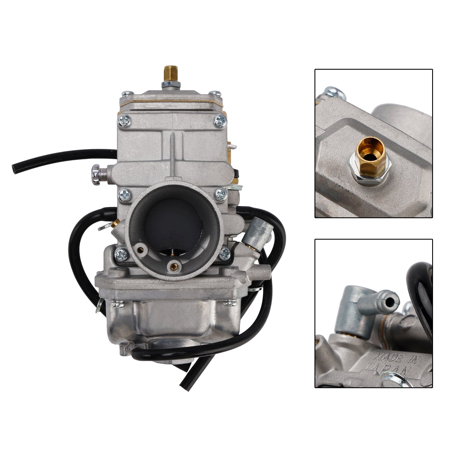 Carburateur geschikt voor 160-200 cm³ 28 mm motoren, met platte schuif en gladde boring, voor off-road motorfietsen en quads.