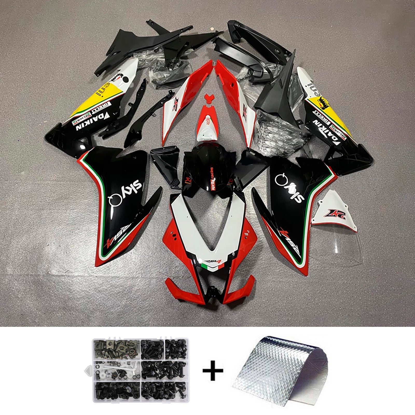Kit de carénage d'injection Aprilia RSV4 1000 2009-2015 Carrosserie Plastique ABS