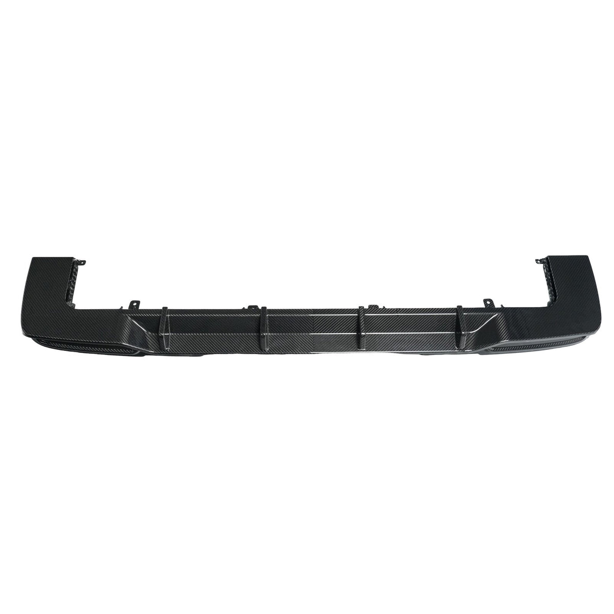 Een diffuserlip van droog koolstofvezel voor de achterbumper, compatibel met de Mercedes-Benz G-Klasse. W465 (vanaf 2025)