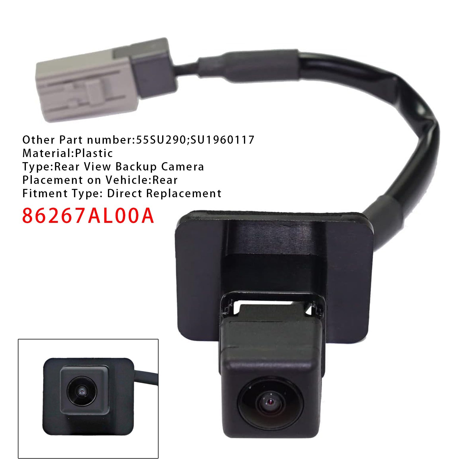 Telecamera posteriore e'Ausilio al parcheggio per Subaru Outback 2015-2019 86267AL00A