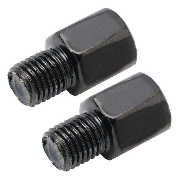 Adaptateurs Miroir Moto Scooter 10 Mm Femelle Vers 8 Mm Mâle - Lot De 2 Chromés Pour Rétroviseurs - 9