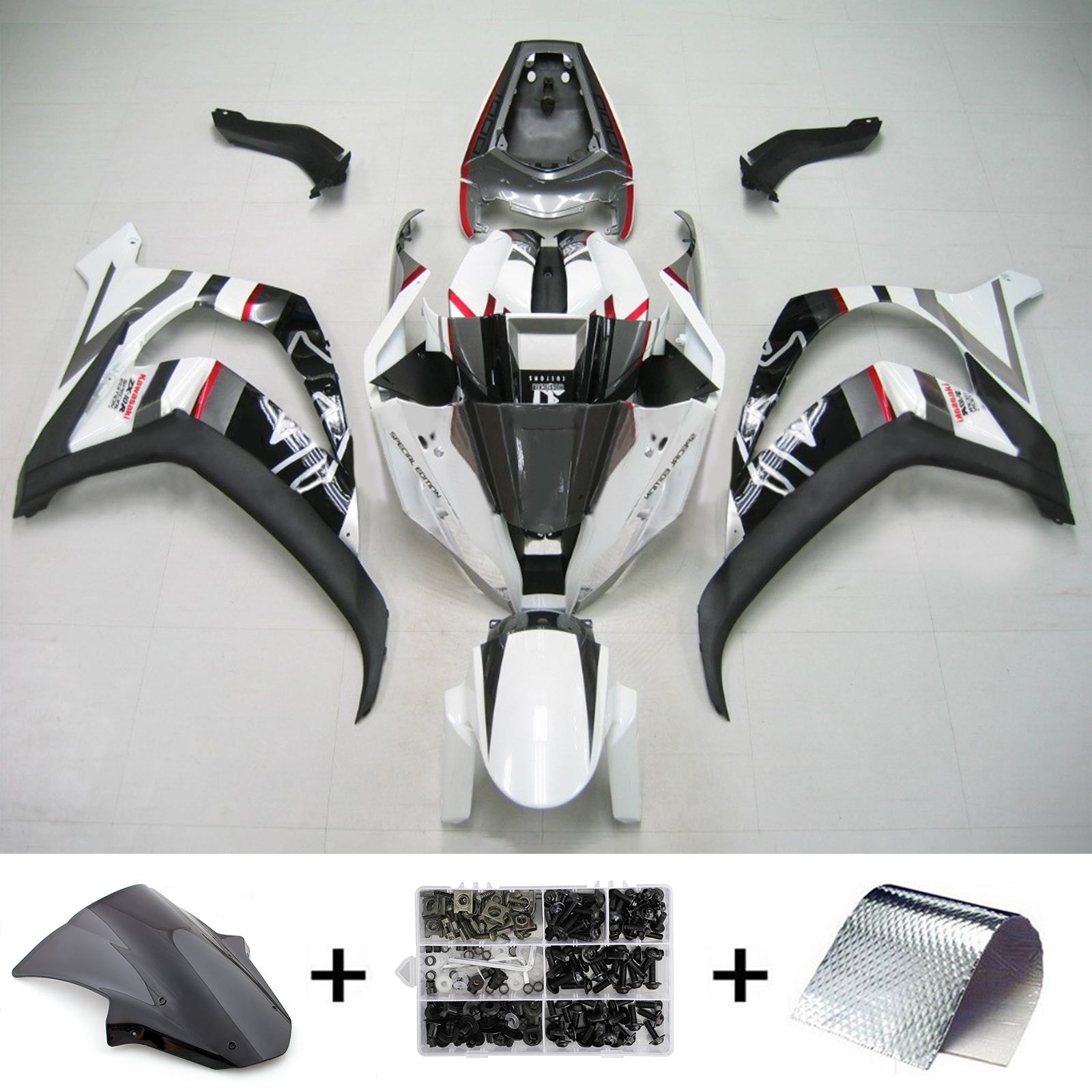 2011-2015 Kawasaki ZX10R Kit de carénage d'injection Bodywork Abs en plastique ajusté