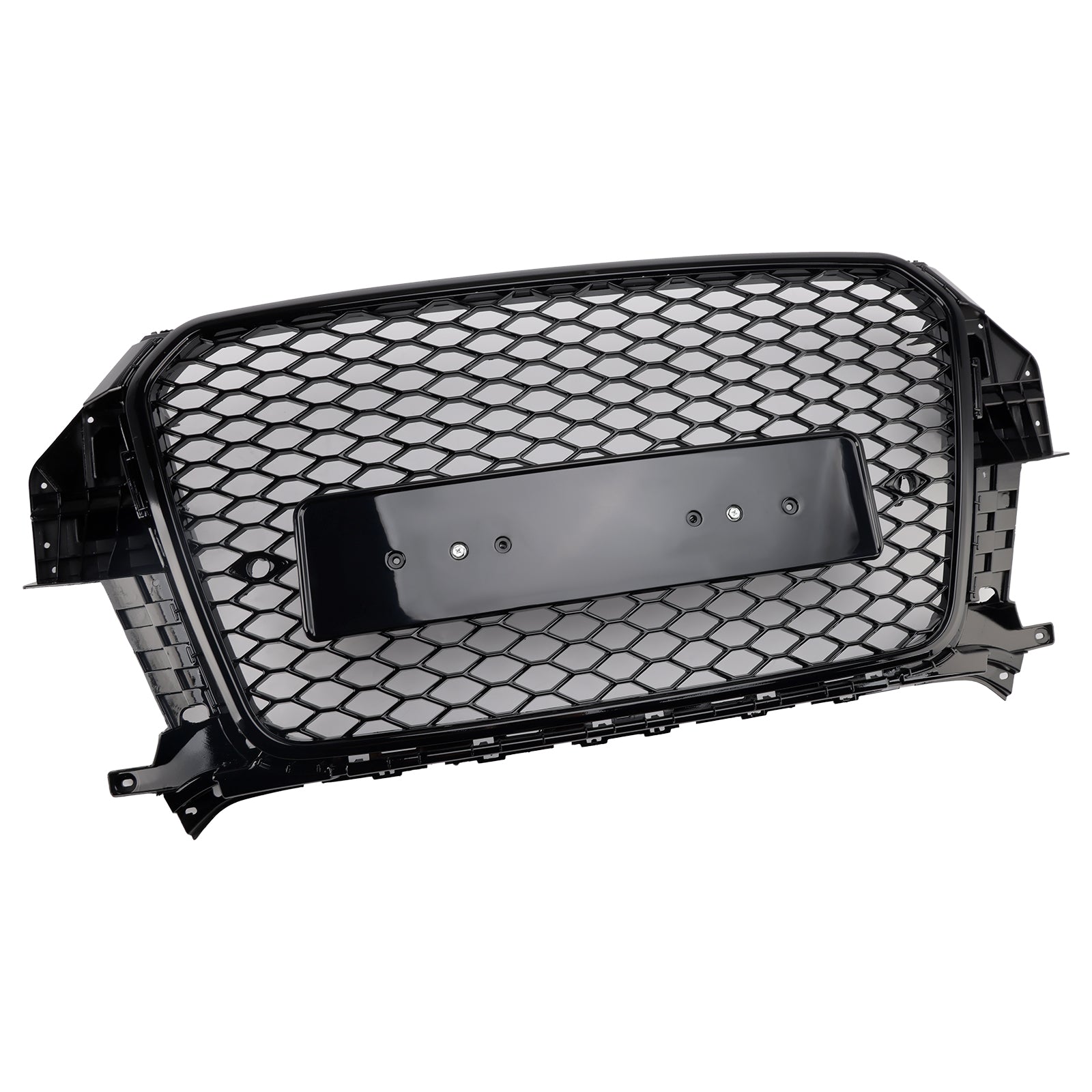 RSQ3 Style Front Honeycomb Mesh Grille Pour Audi Q3 2011-2015 Gloss Black