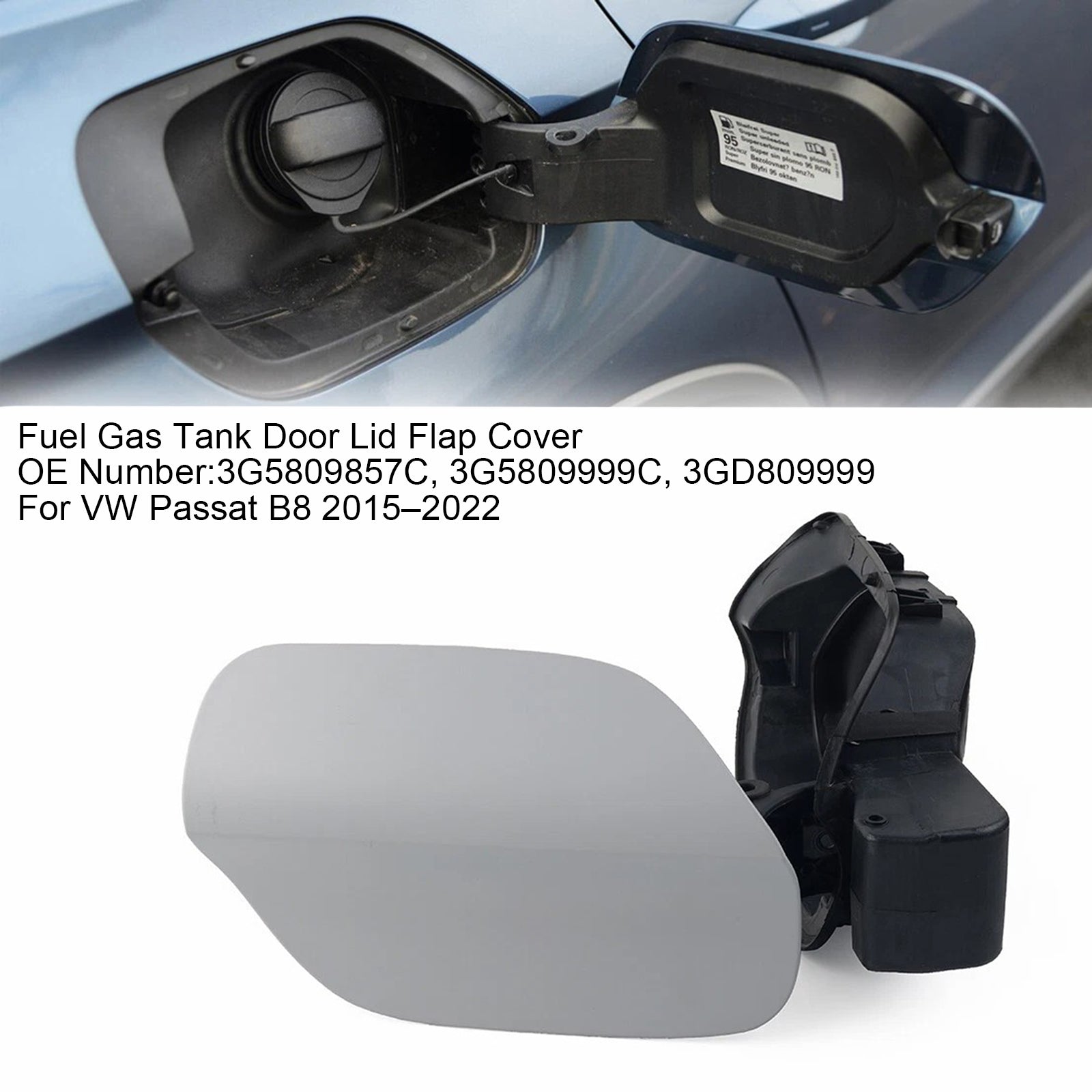Couvercle de réservoir de carburant 3G5809857C pour VW Passat B8 2015-2022