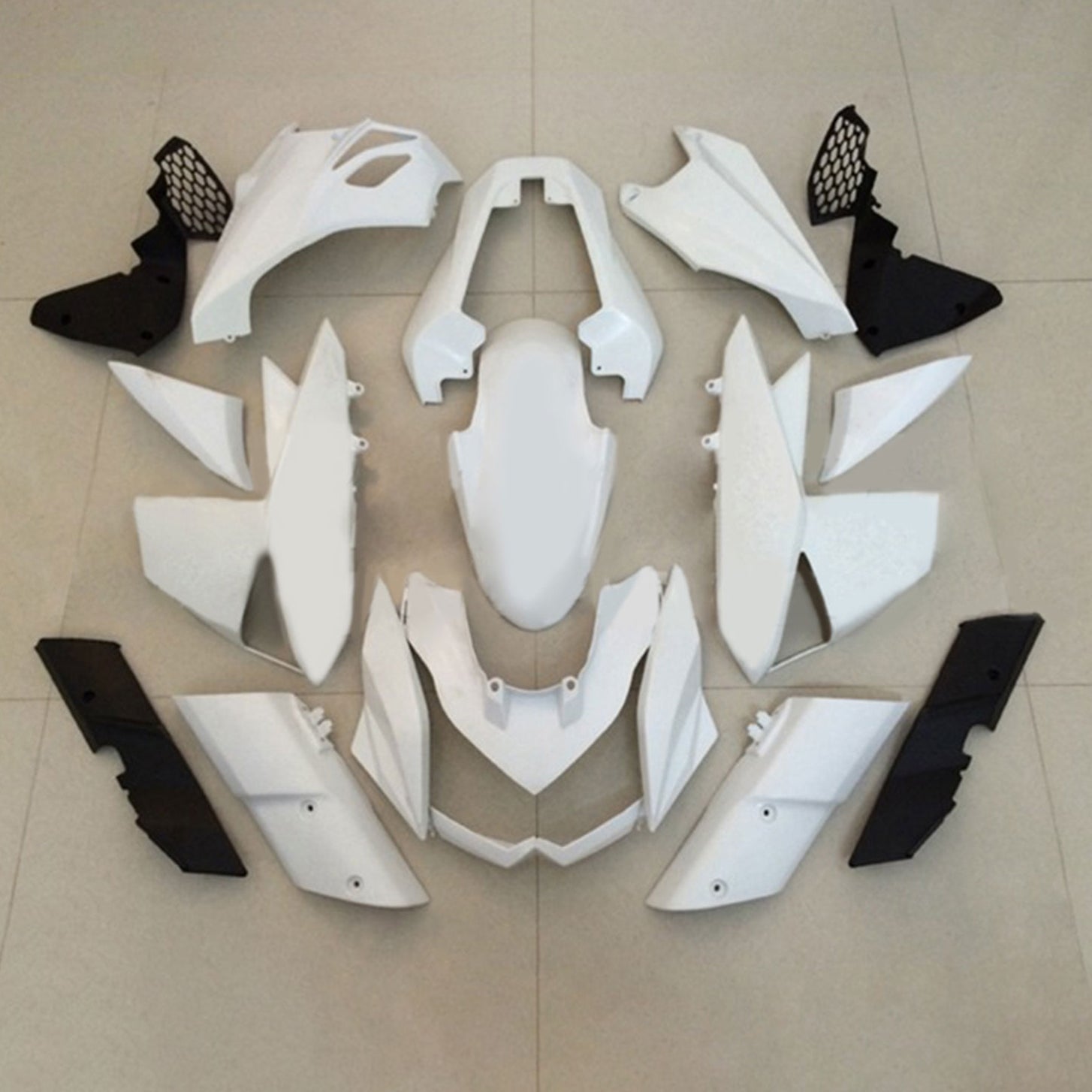 Kit de carénage en plastique ABS injecté compatible avec Kawasaki Z1000 2010-2013