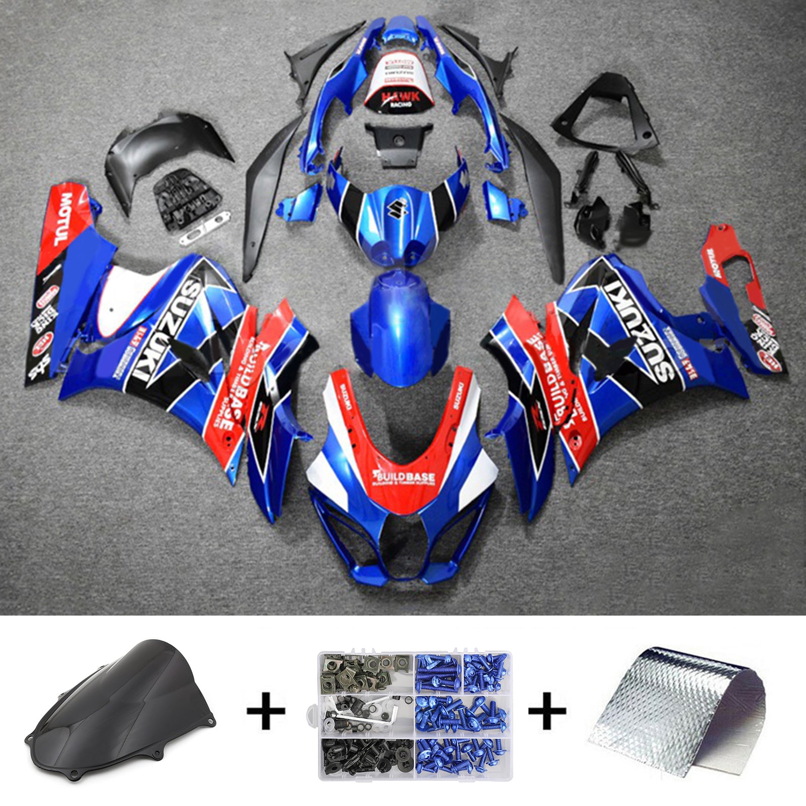 Kit di carenatura in plastica ABS per Suzuki GSXR1000 2017-2025 K17