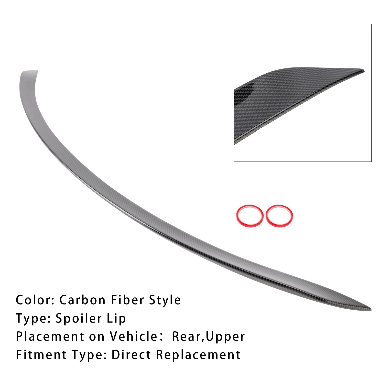Spoiler posteriore in fibra di carbonio per Benz W206 C63S 2022-2024