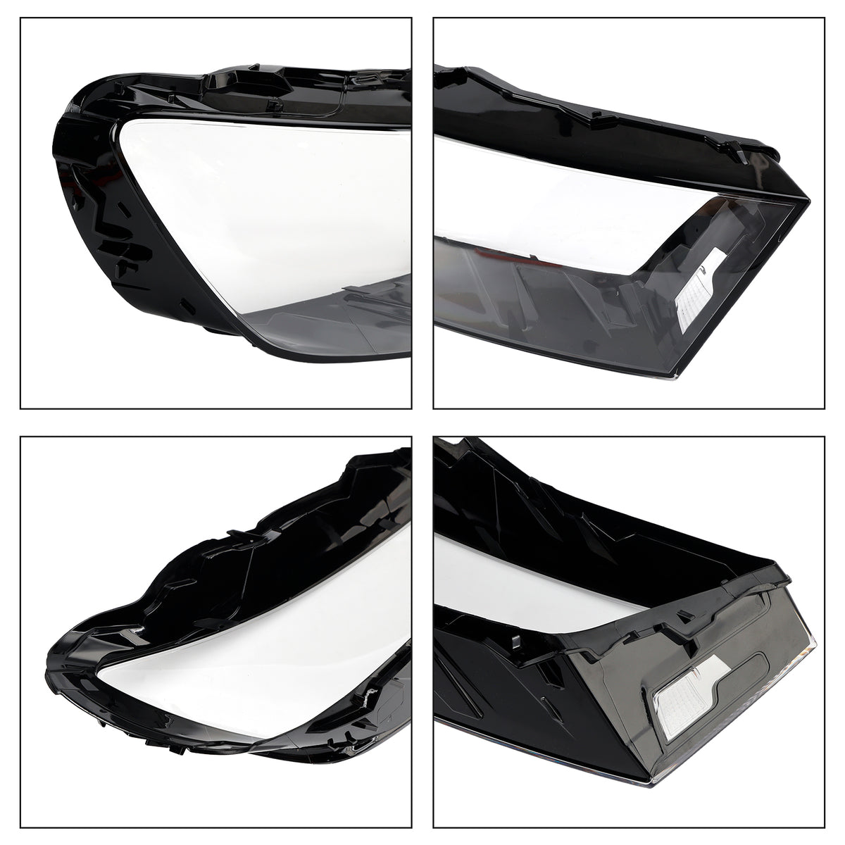 Paire Couvercle Verre Projecteur Auto LH+RH Coque Colle Pour Audi Q7 2016-2019