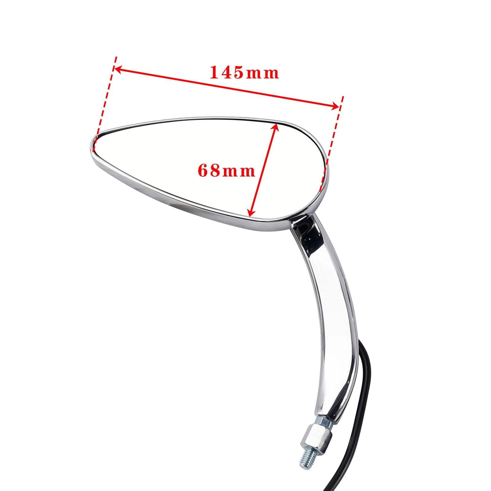 Personalizirani LED Chrome Miroms za Electra Street Road Glide 1990-2021