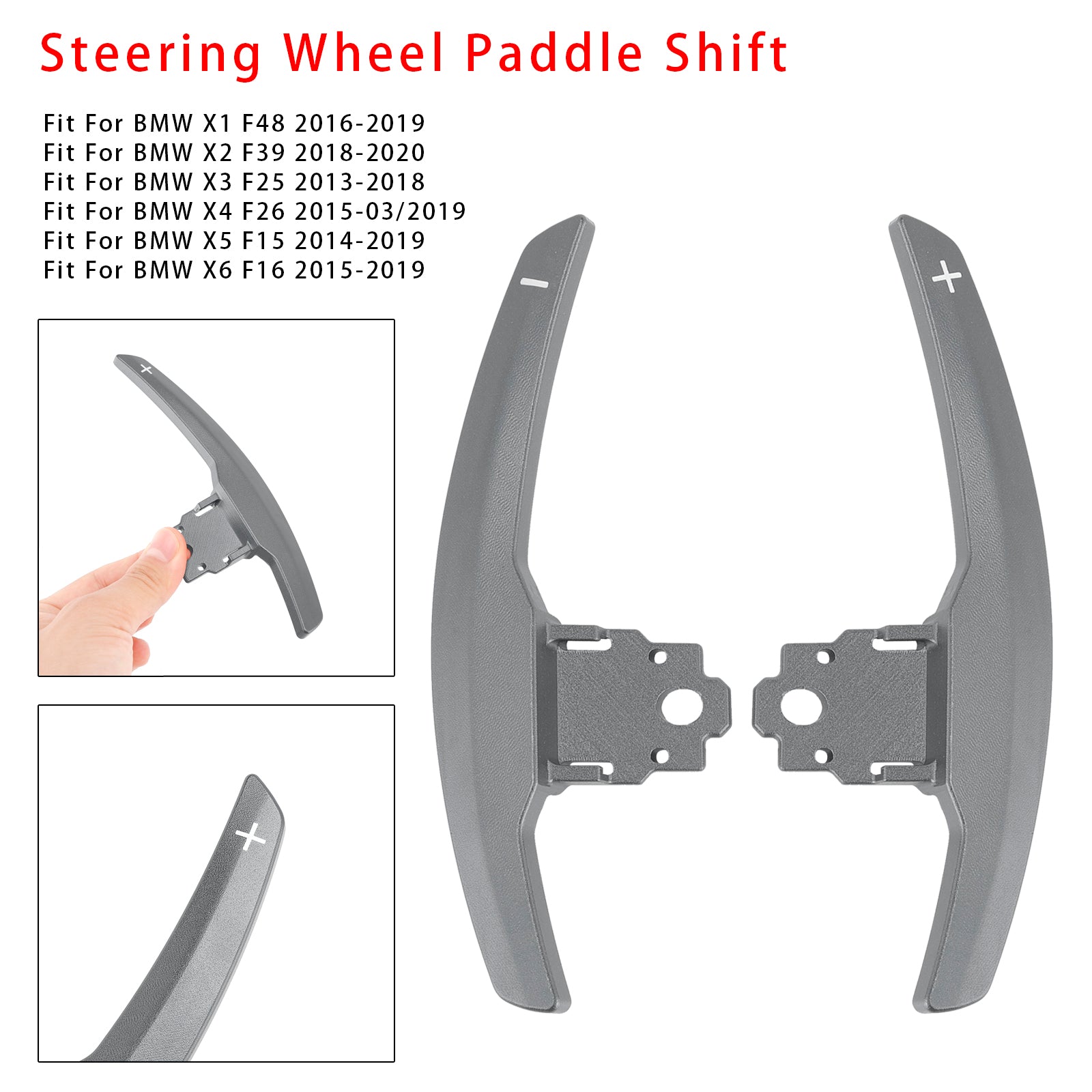 BMW -sarjan F30 F31 F32 F10 X3 X5 Grey -alumiinin nopeudenmuutoslavojen laajennus