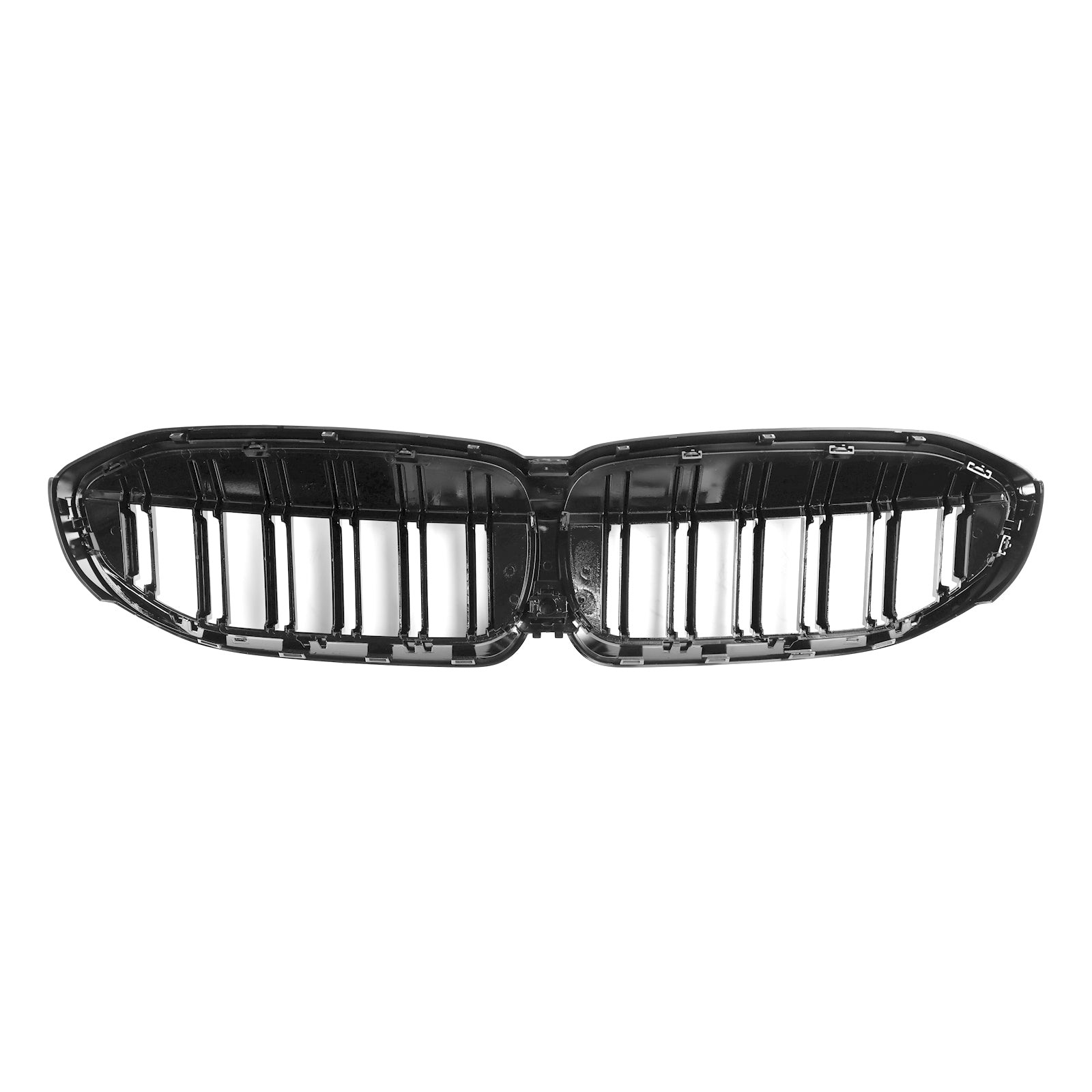 Black Dual Slat Kidney Grille Grill 51138072085 Pour BMW 3 Series G20 2019-2022