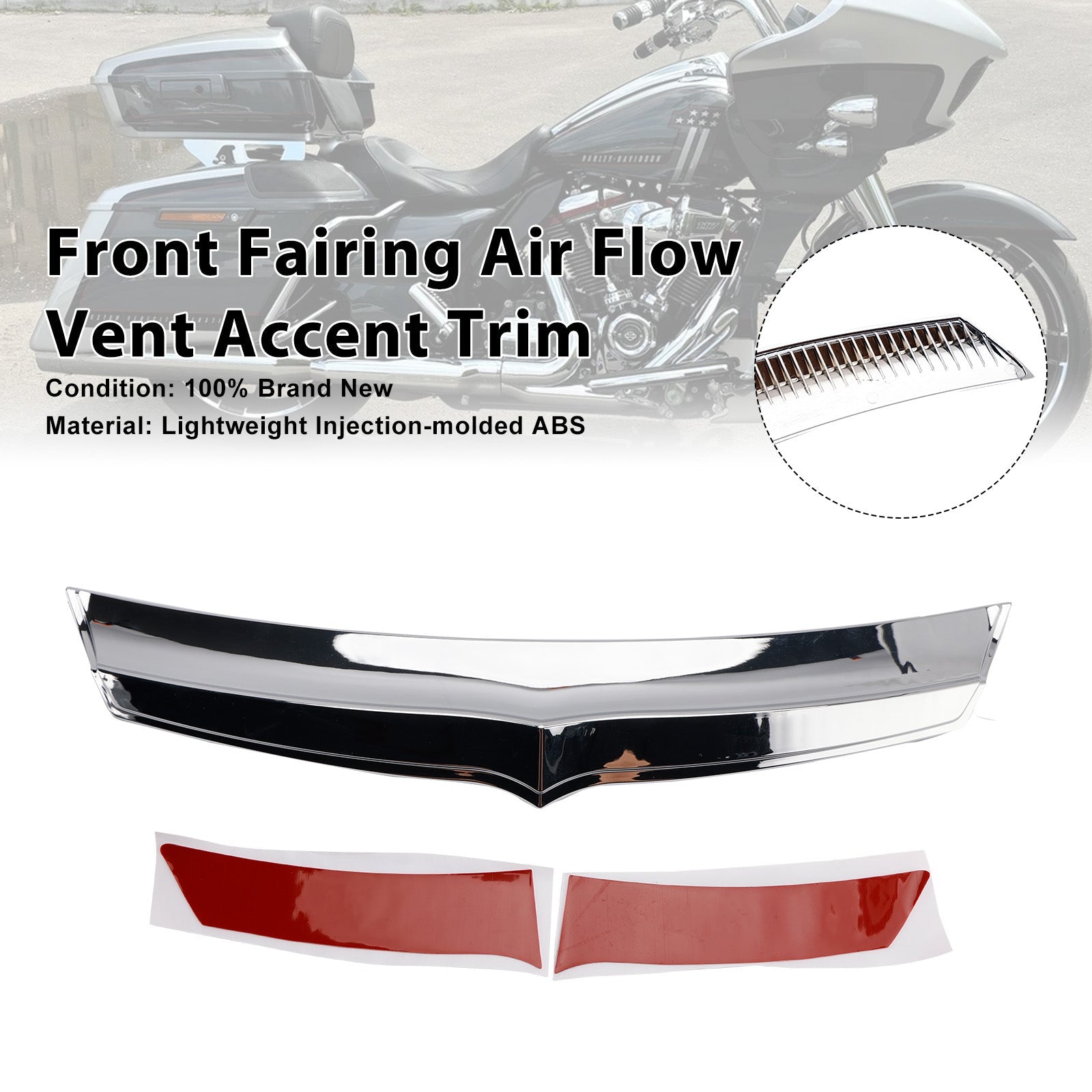 Finitura decorativa della presa d'aria della carenatura anteriore per Road Glide FLTRX 2015 e versioni successive