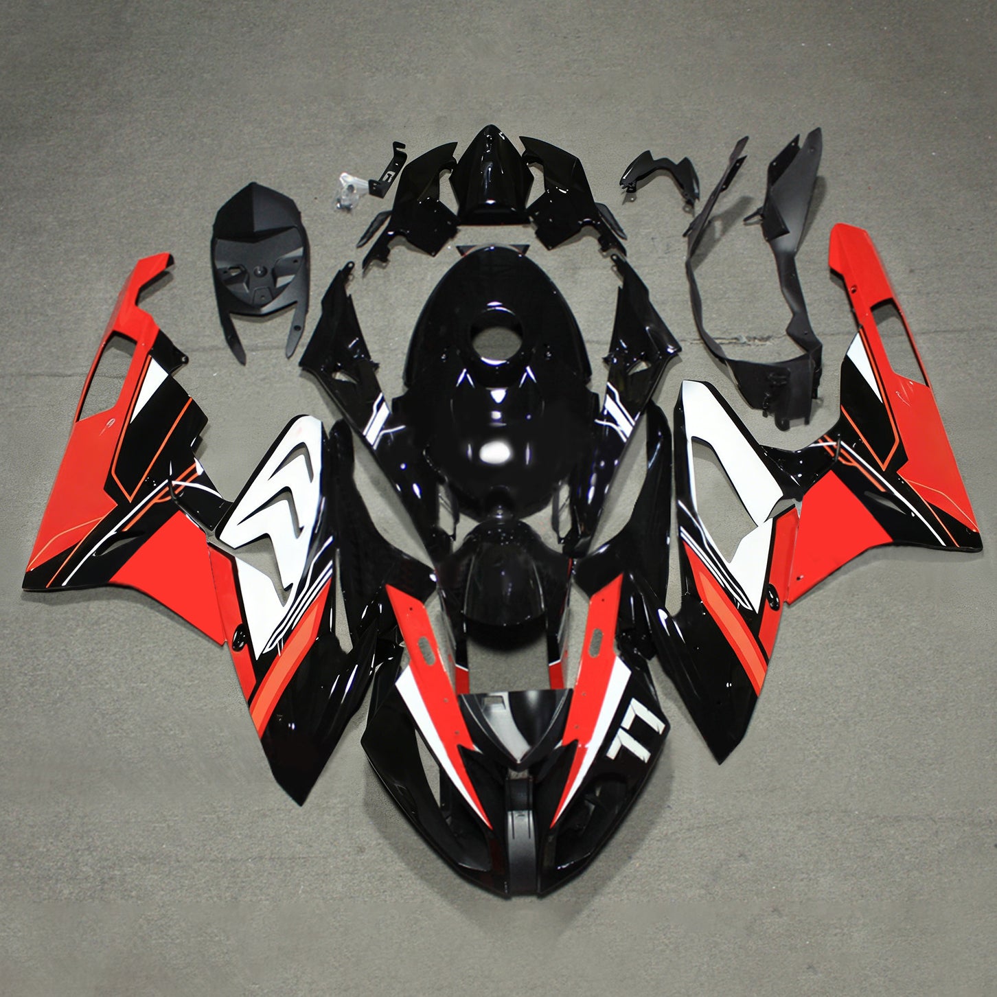 Kit de carénage injecté en plastique ABS pour BMW S1000RR 2017-2018