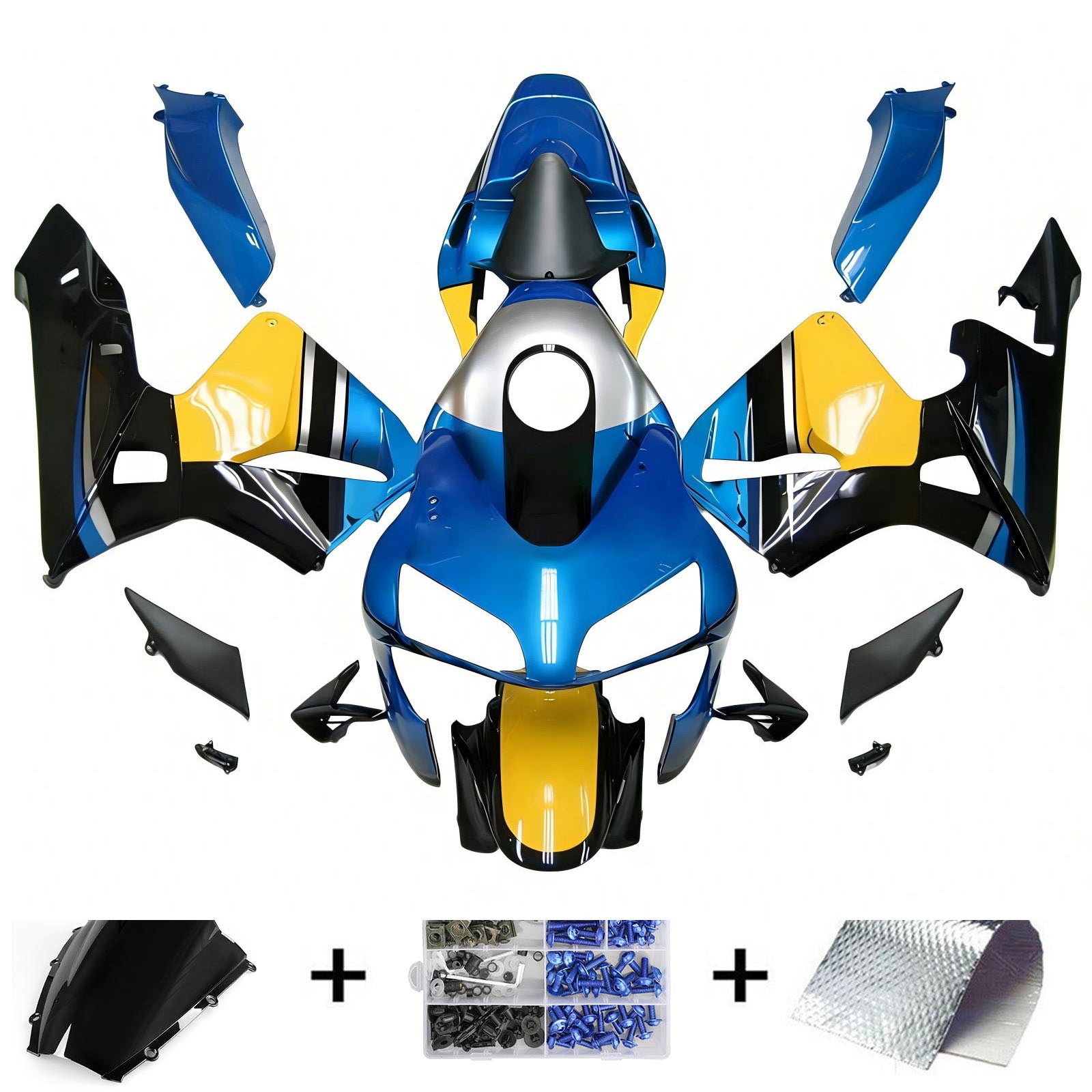 Kit de carénage par injection, carrosserie en plastique ABS pour Honda CBR600RR 2003-2004 F5