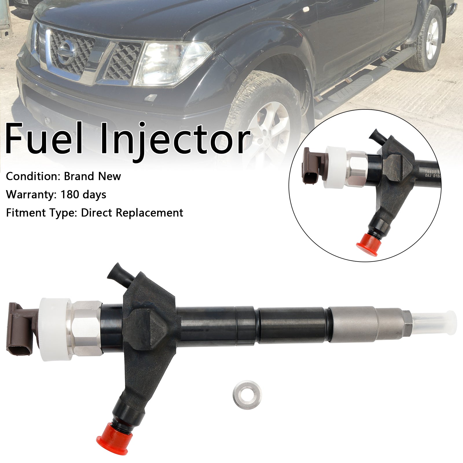 Injecteur de carburant Nissan Navara D40 YD25 Euro4 1 pièce 095000-6250 16600-EB70A